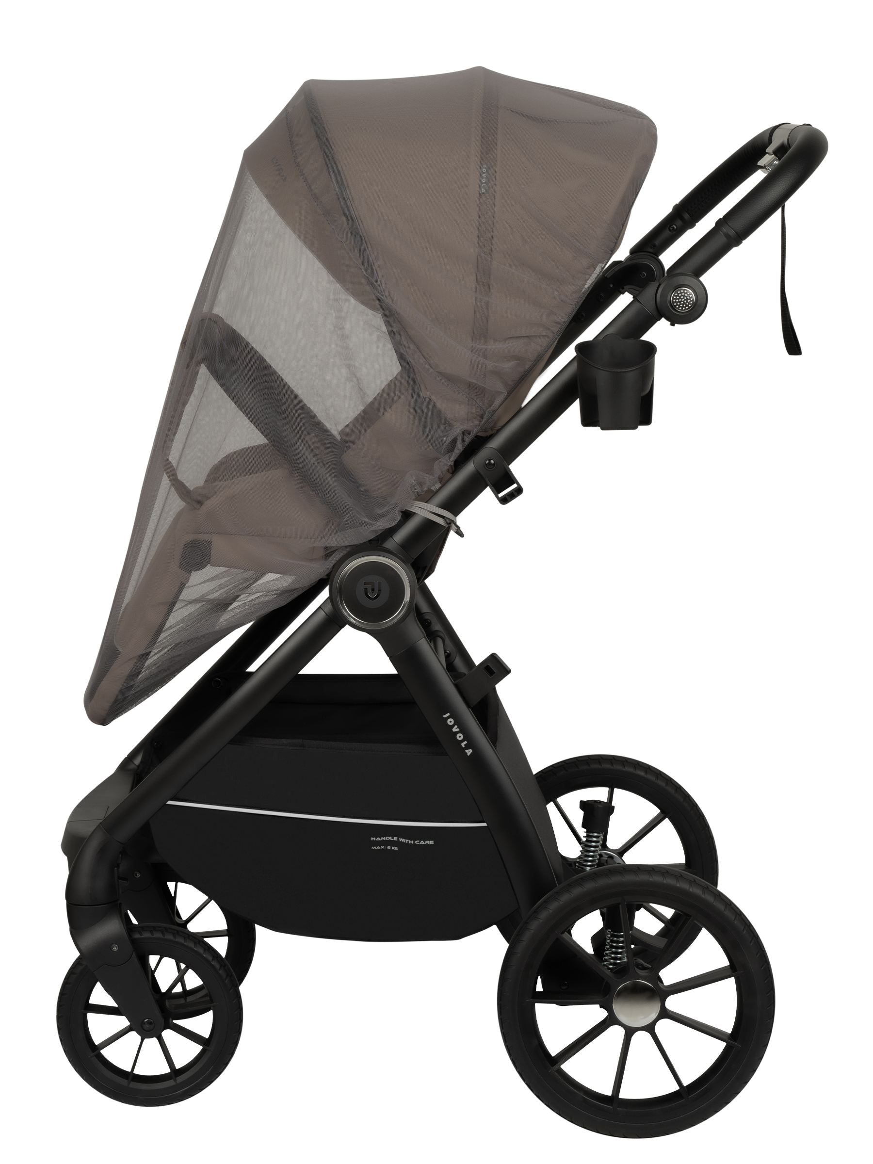 Коляска прогулочная JOVOLA LYRA темно-бежевый - фото 26