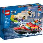 Конструктор LEGO City Пожарно-спасательная лодка блочный