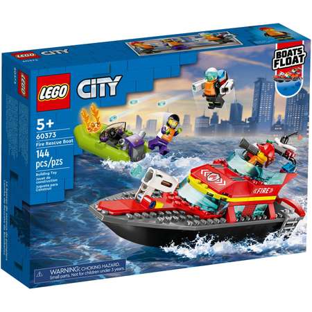 Конструктор LEGO City Пожарно-спасательная лодка блочный
