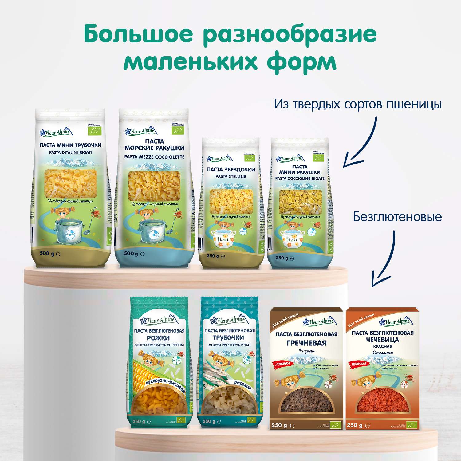 Макароны Fleur Alpine кукурузно-рисовые рожки 250г - фото 12