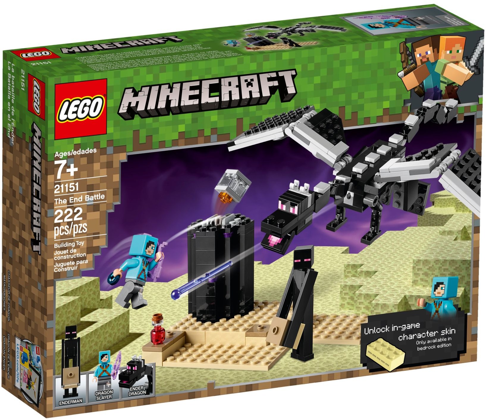 Изображение товара Конструктор LEGO Minecraft Последняя битва 21151 204 деталей для приключений и коллекционирования Изображение товара Конструктор LEGO Minecraft Последняя битва 21151 204 деталей для приключений и коллекционирования