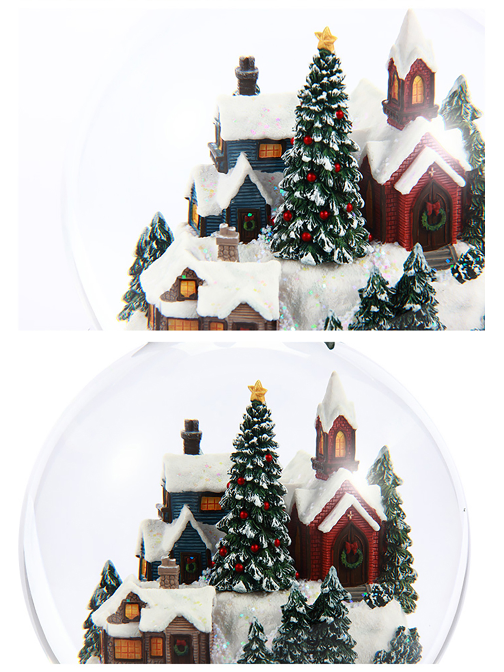 Стеклянный снежный шар Glassglobe Рождественская сказка - фото 6