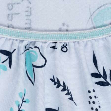 Простынь на резинке 120х60 Mrs.Stretch Mr.Jersy ясельная трикотажная натяжная 2 шт цвет бирюзовый