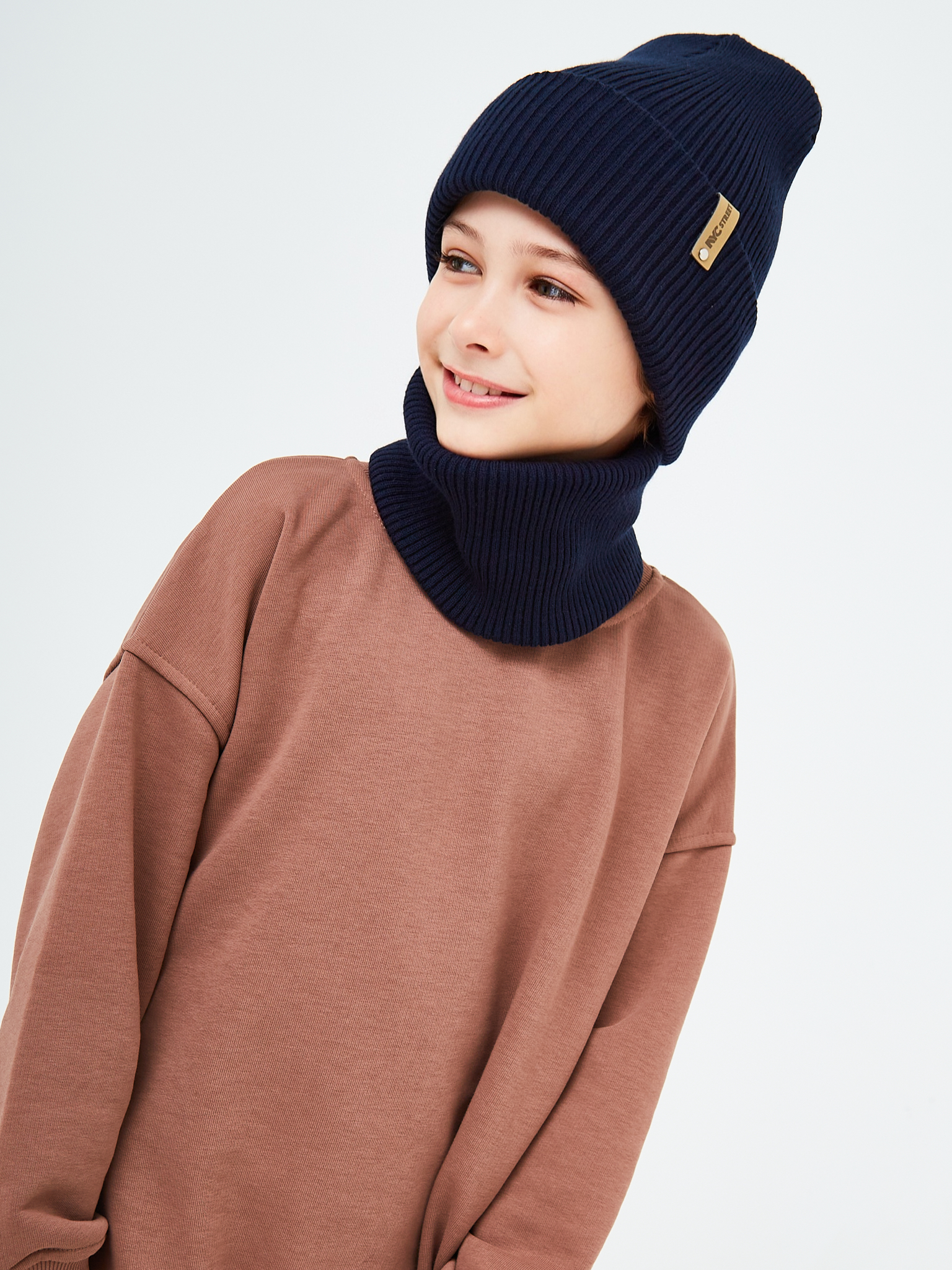 Шапка и снуд KUBRIO KU-H-52-lopata-DblueB - фото 7