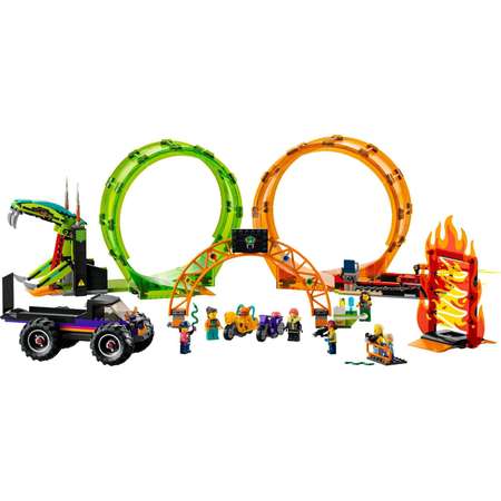 Конструктор LEGO City Double Loop Stunt Arena блочный