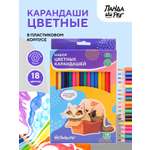 Карандаши цветные ПАНДАРОГ 18 шт.
