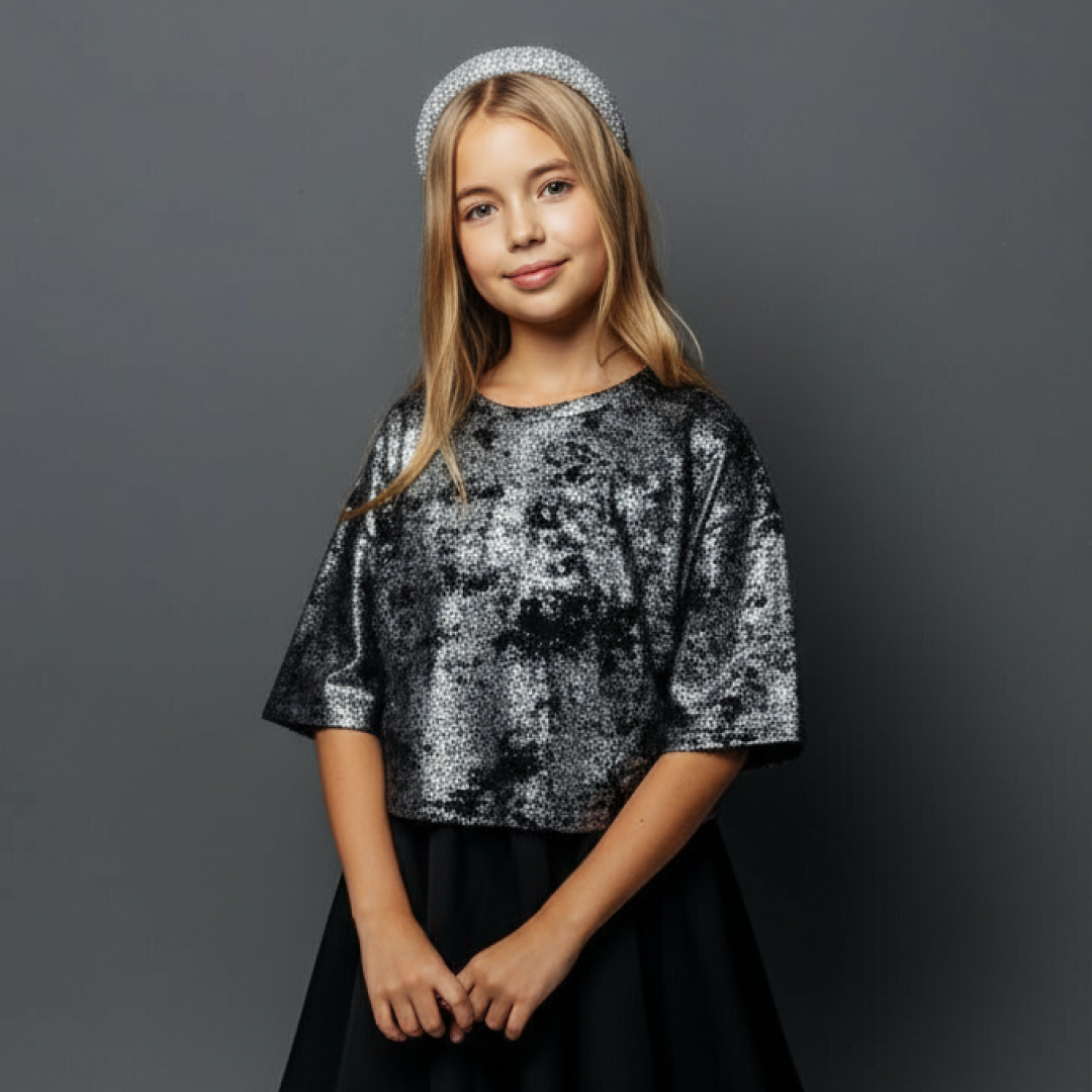 Футболка Селтекс Ю_ФК 66 черный/серебро - фото 1