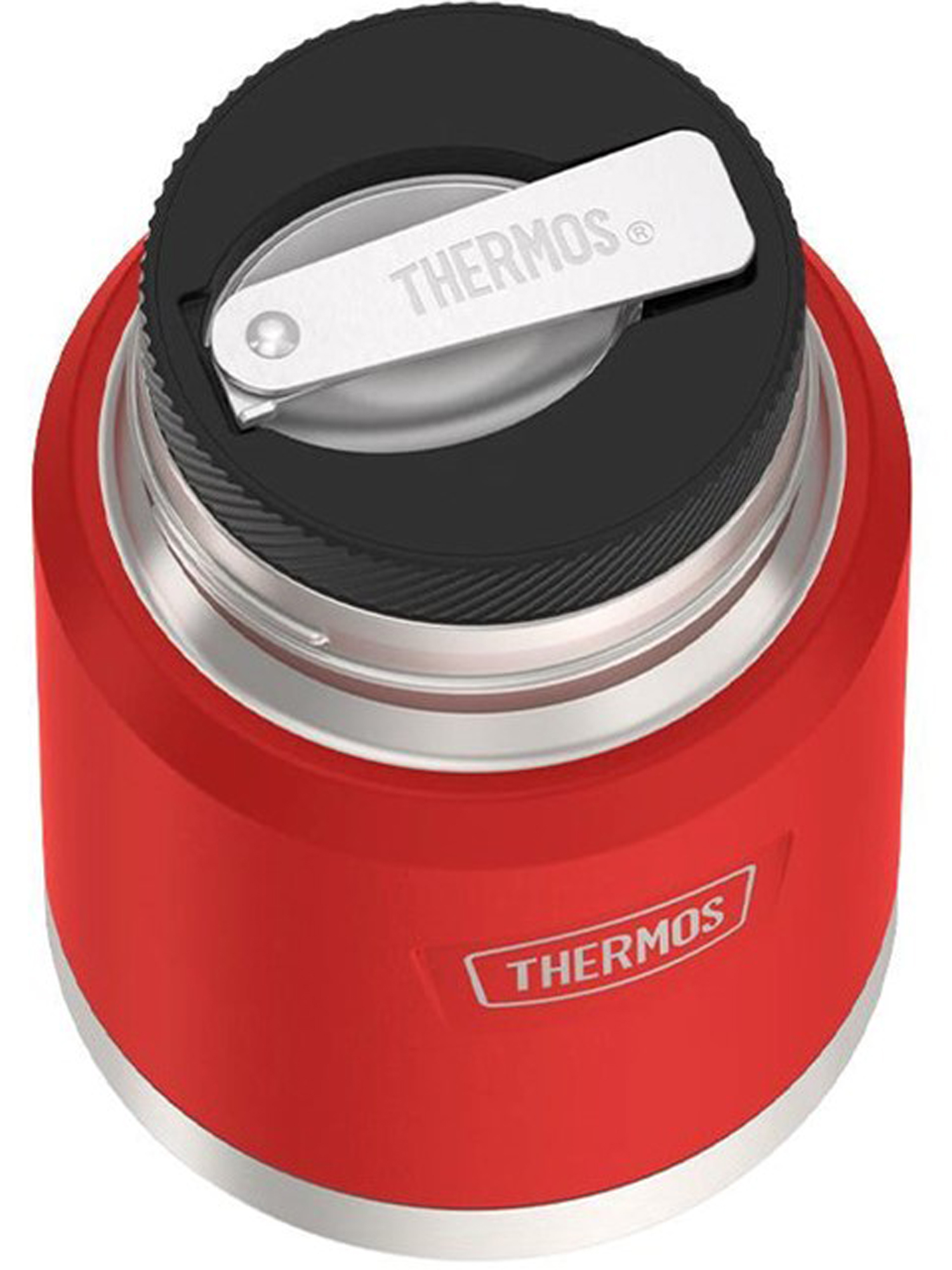 Термос для еды супа 470 мл с ложкой THERMOS ICON-3004 красный – нержавеющая сталь герметичный тепло/холод 10/24 часа - фото 9