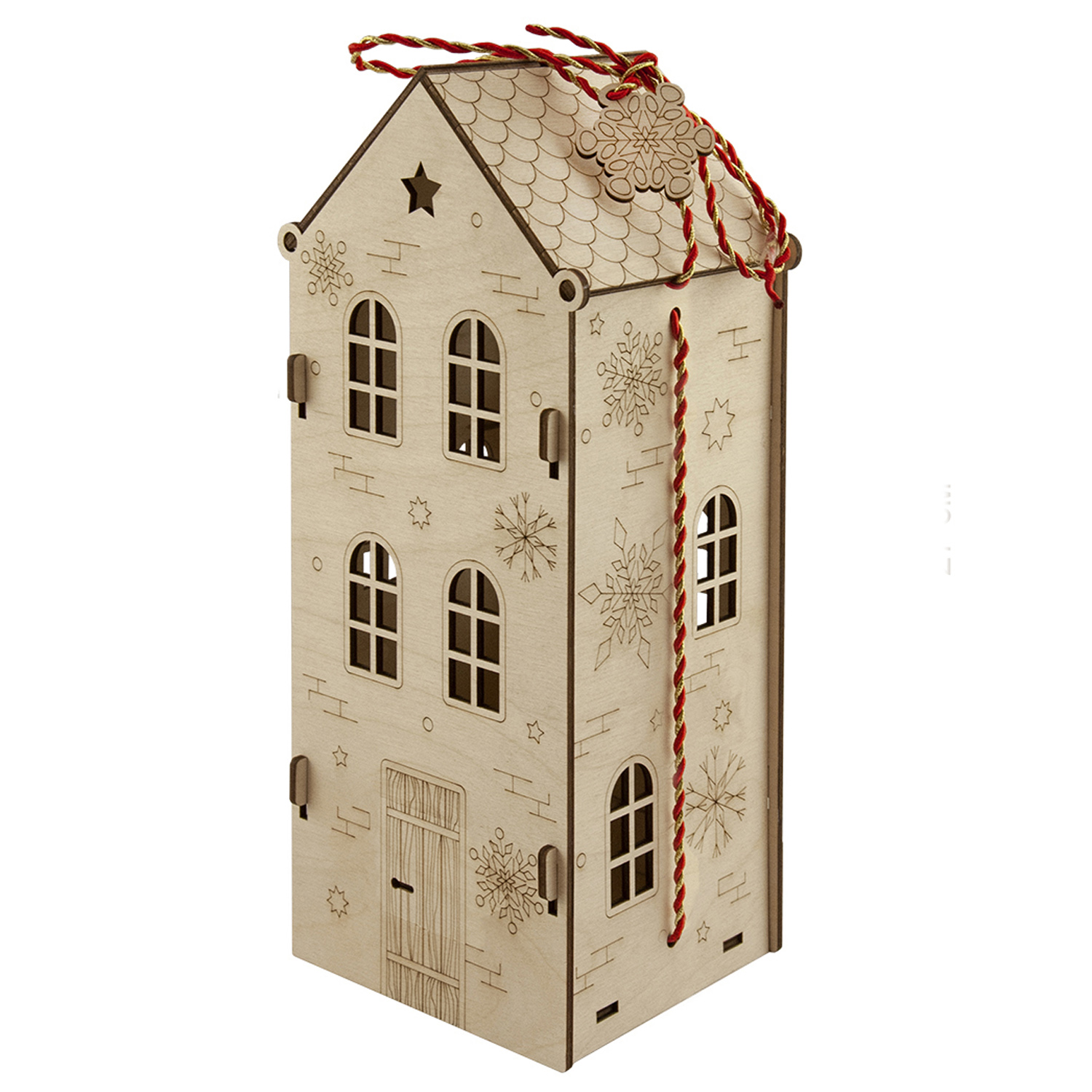 Подарочная коробка Символик Домик малый из дерева - фото 1