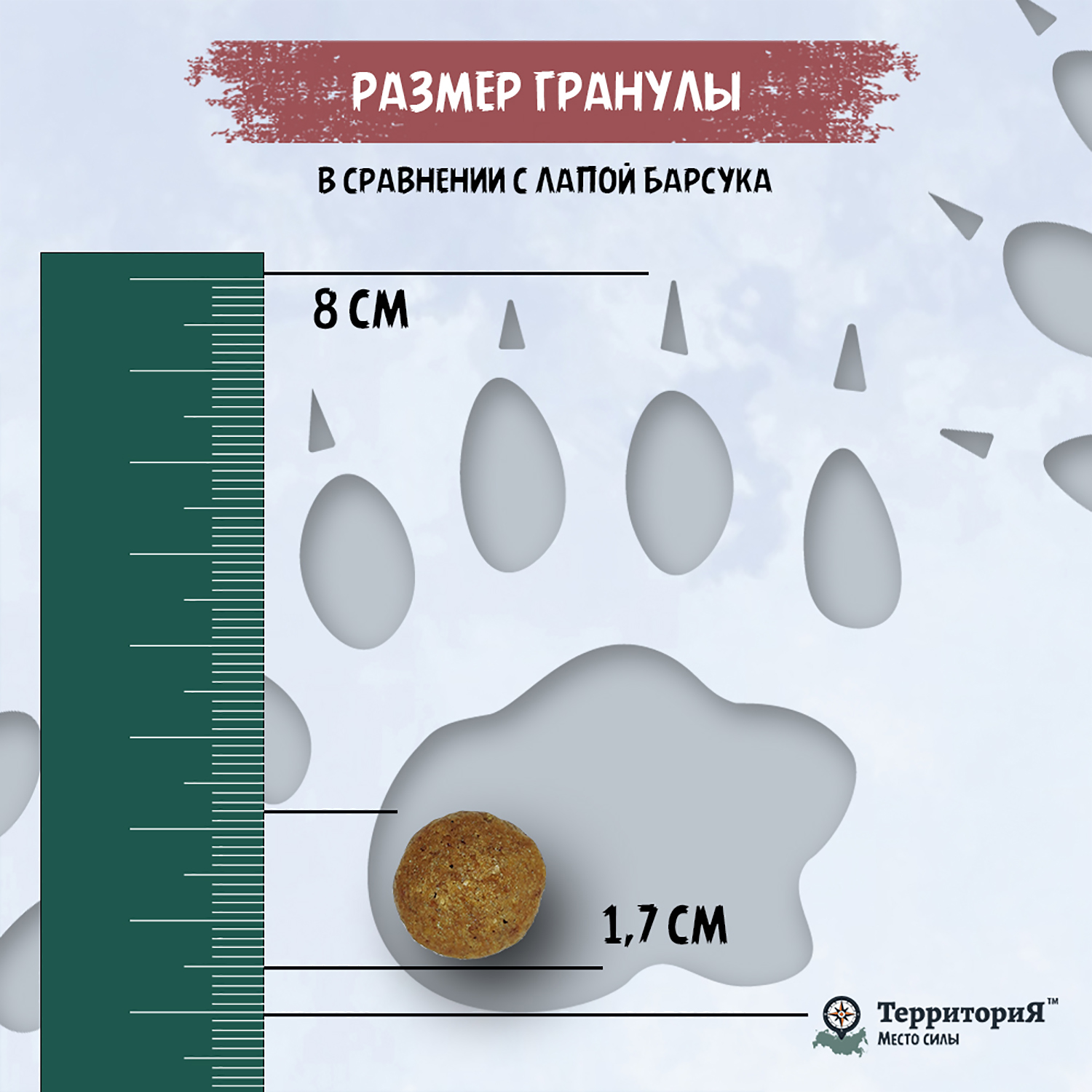 Корм для взрослых собак Территория Кавказ 12кг средних и крупных пород индейка-брусника сухой - фото 8