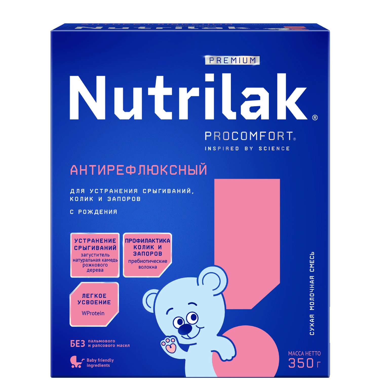 Смесь Nutrilak Premium антирефлюкс 350г с 0мес - фото 1