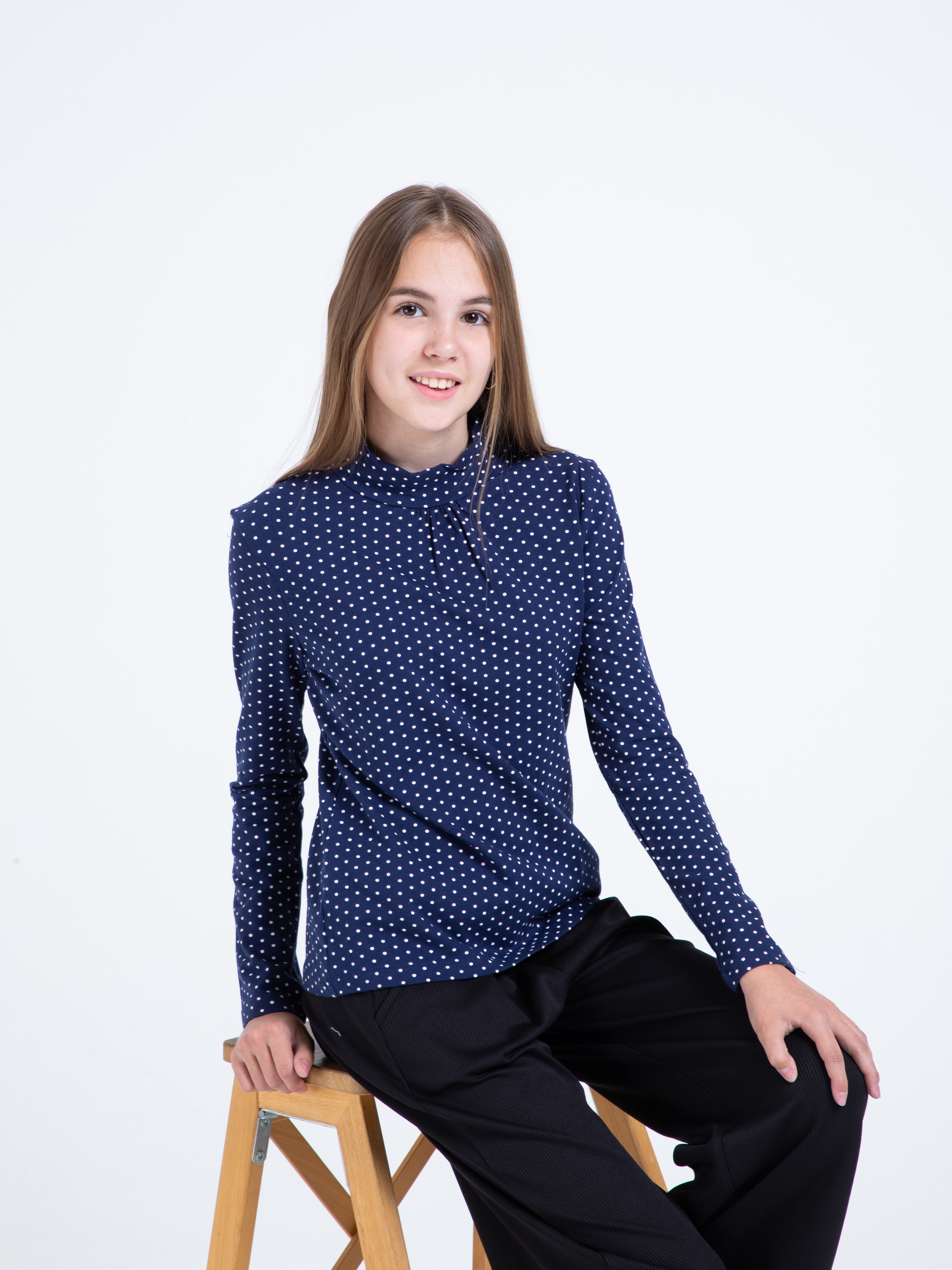 Водолазка STELLA MODA 15602_темно-синий - фото 5