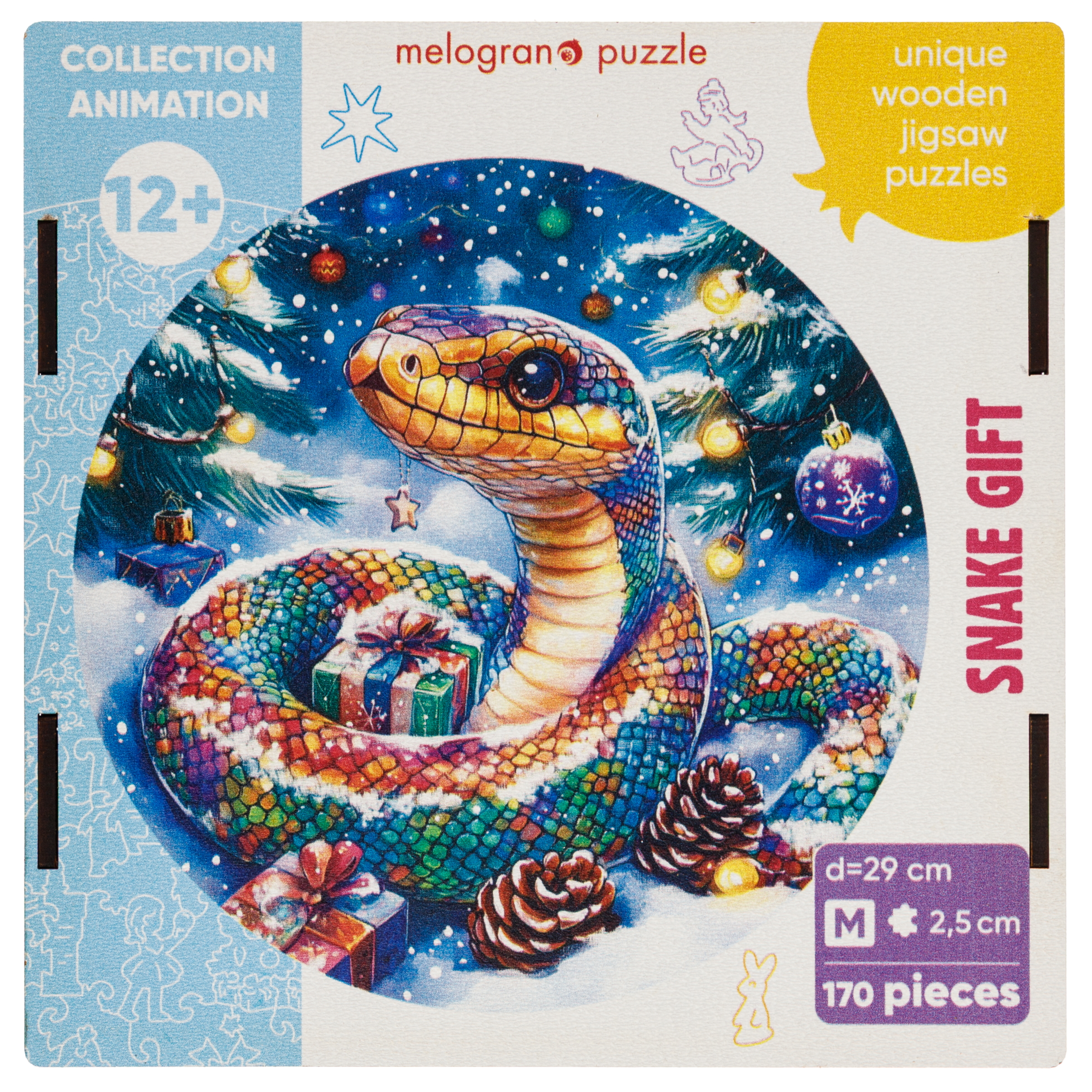 Пазл Melograno puzzle деревянный - фото 1