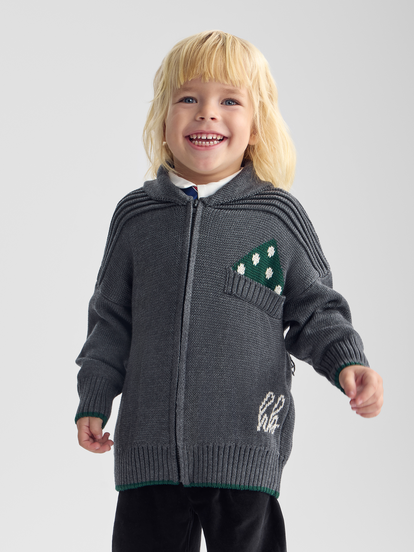 Кардиган Happy Baby 88635-1_dark-grey - фото 1