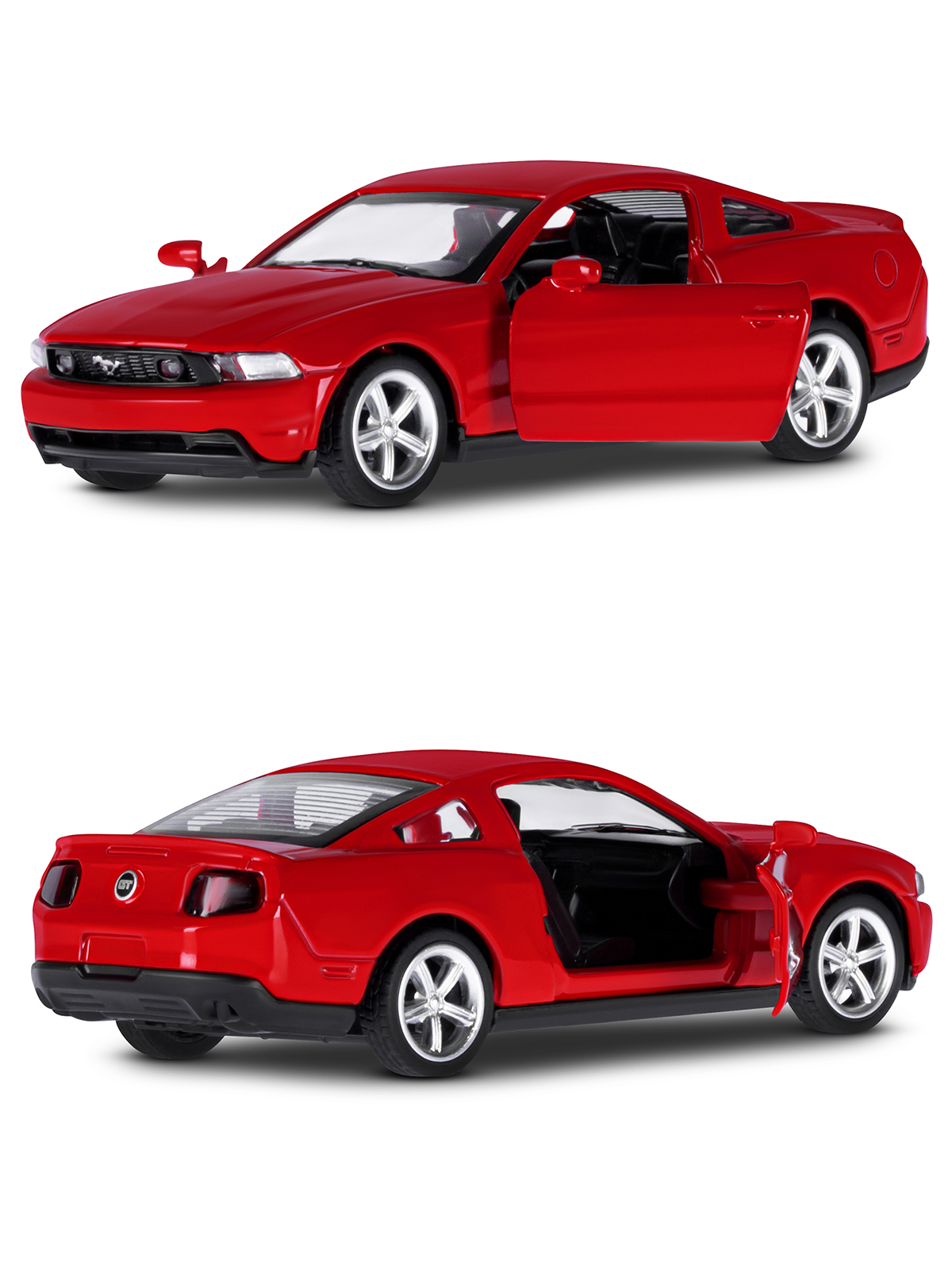 Автомобиль АВТОпанорама Ford Mustang GT 1:43 JB1251254 - фото 7