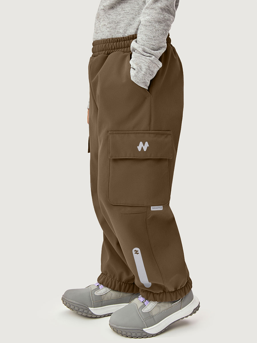 Брюки утепленные NIKASTYLE 2л16426 кофе - фото 1