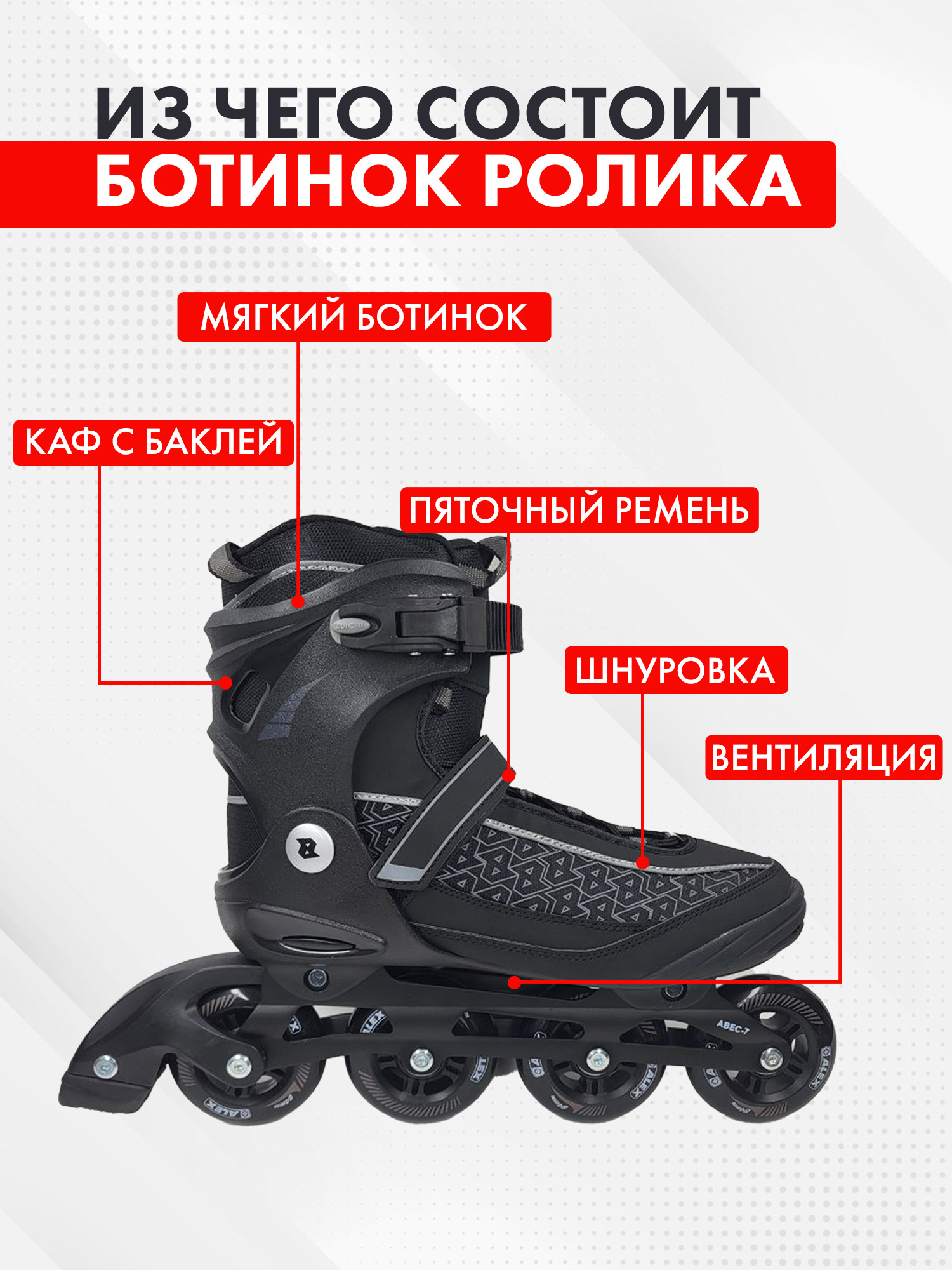 Роликовые коньки SXRide 42 - фото 2