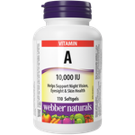 БАД Webber naturals Витамин А 10000 МЕ 200 мг 110 капсул