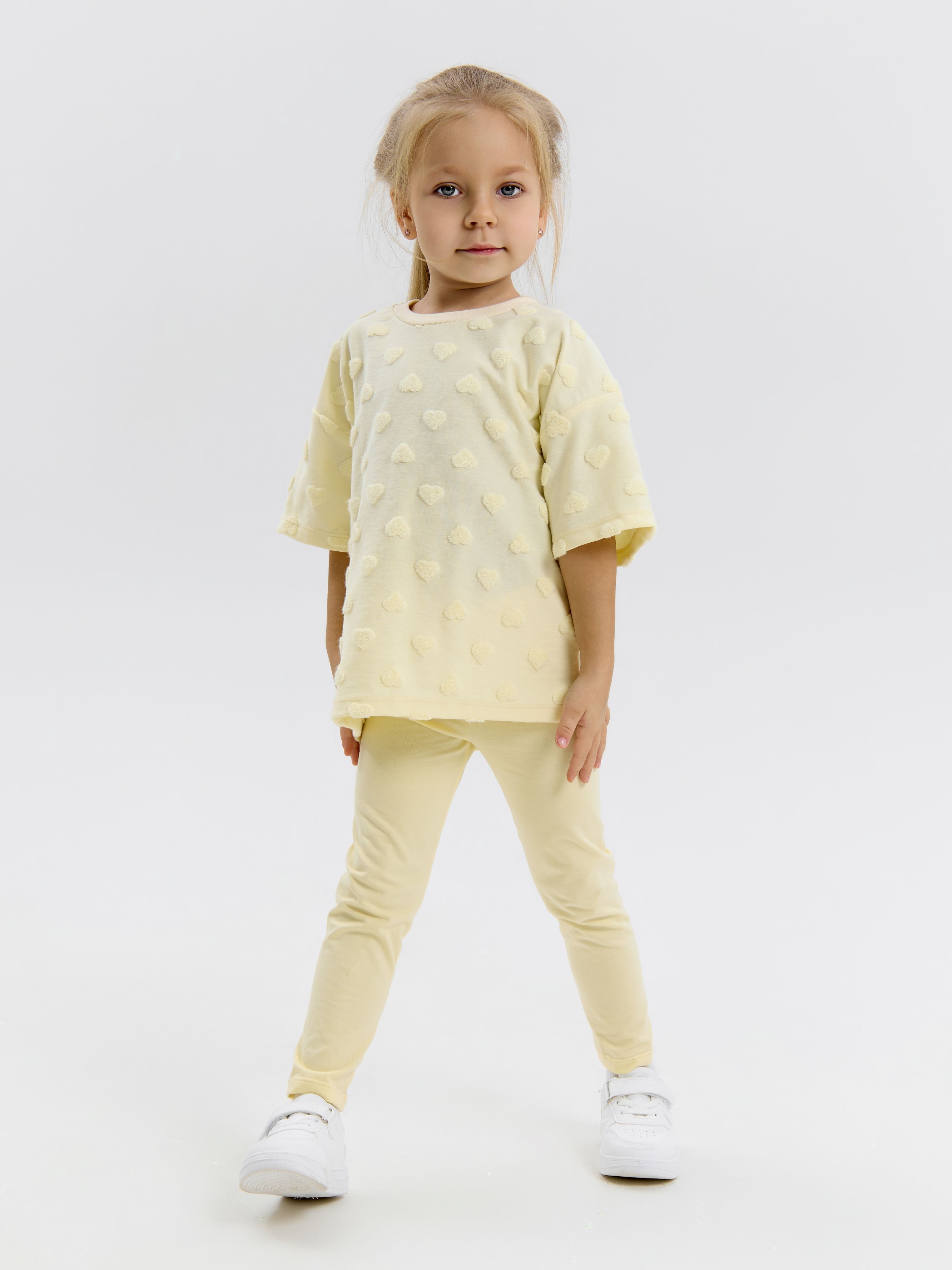 Футболка и леггинсы LEVA костюм_Томми_желтый - фото 1