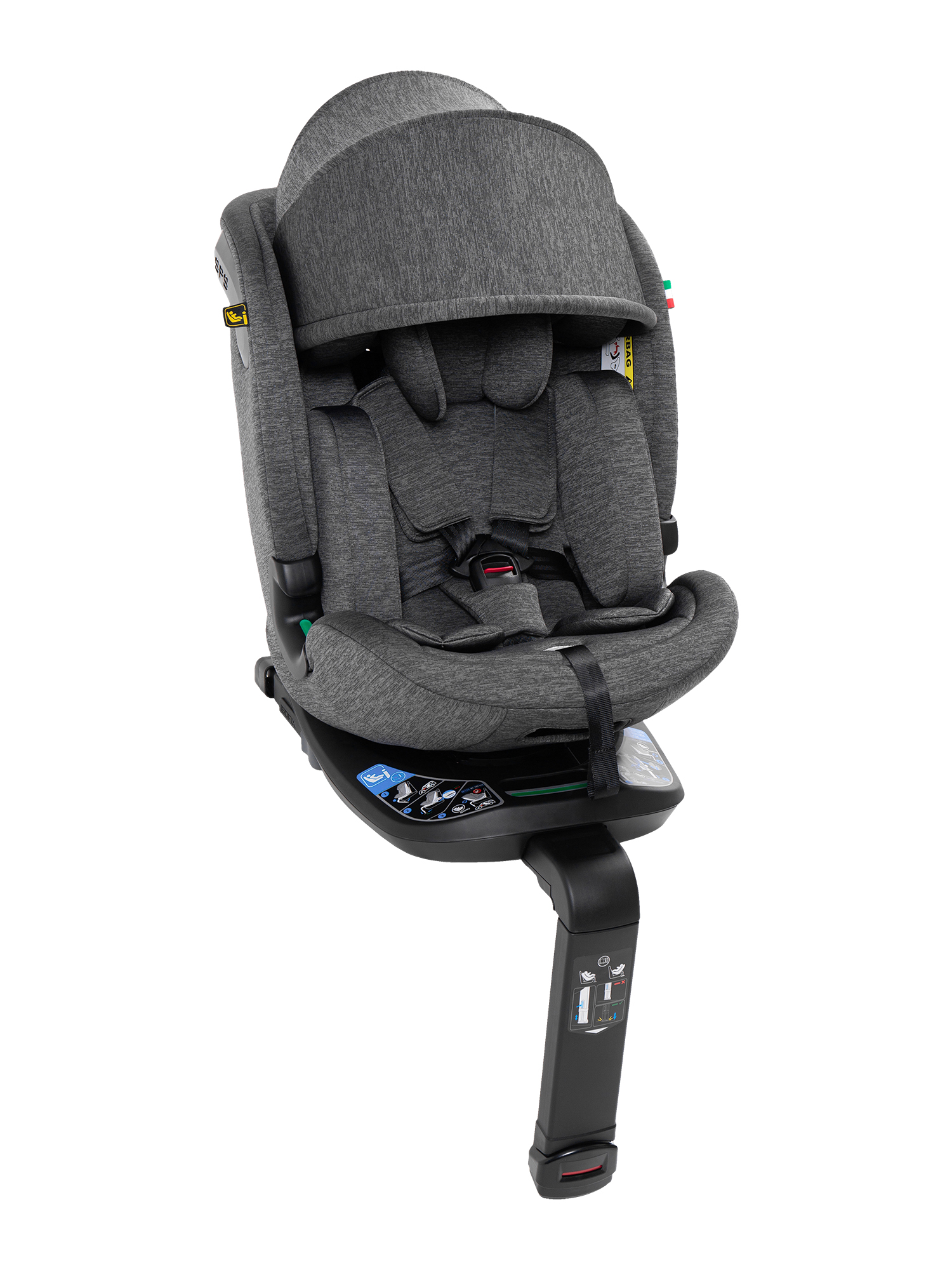 Автокресло Sweet Baby Voyager P12 Pro Grey Isofix 0+/1/2/3 (0-36 кг) серый - фото 13