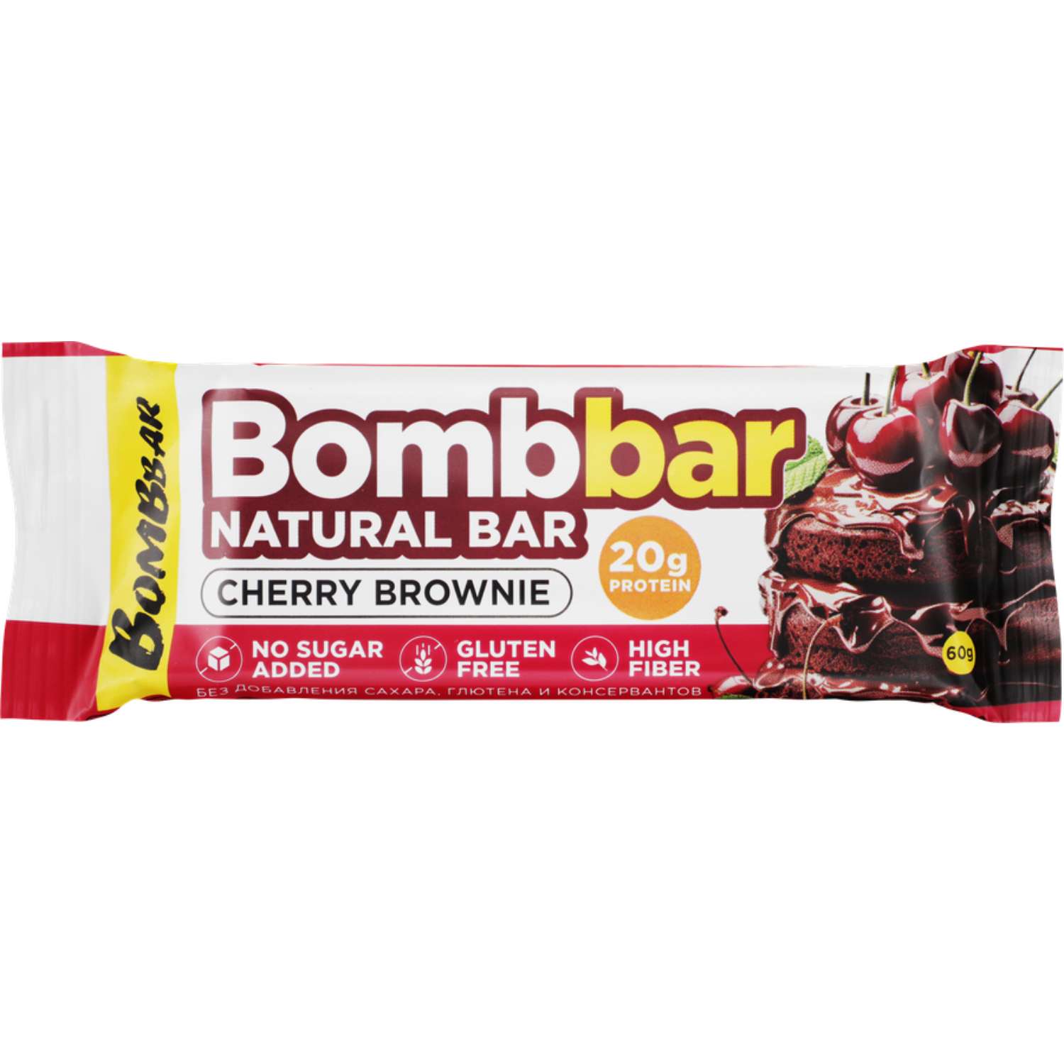 Батончик Bombbar со вкусом брауни 60г - фото 1