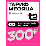 Сим-карта t2 для Москвы и МО, баланс - 200 рублей