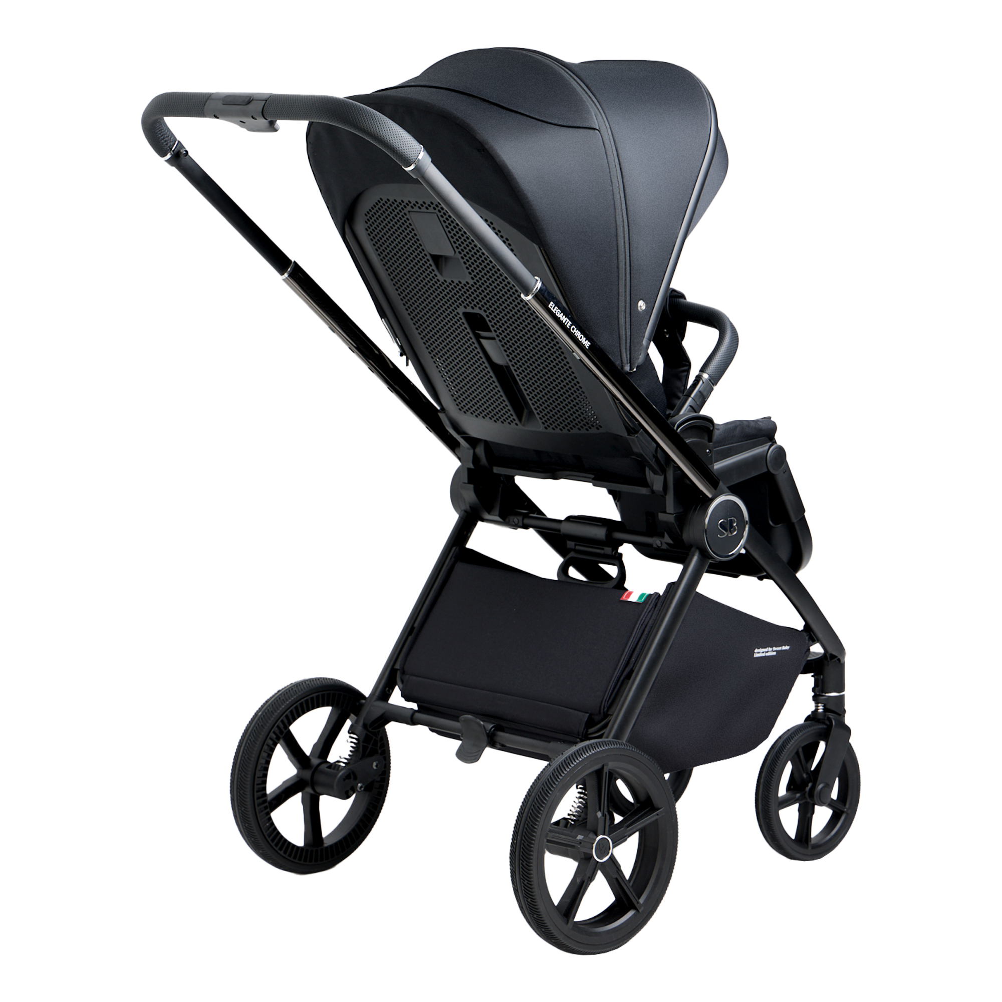 Коляска 3в1 Sweet Baby Elegante Chrome Black черный - фото 58
