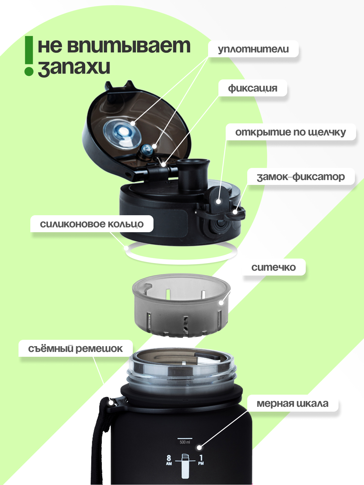 Бутылка UZSPACE 650 мл - фото 2