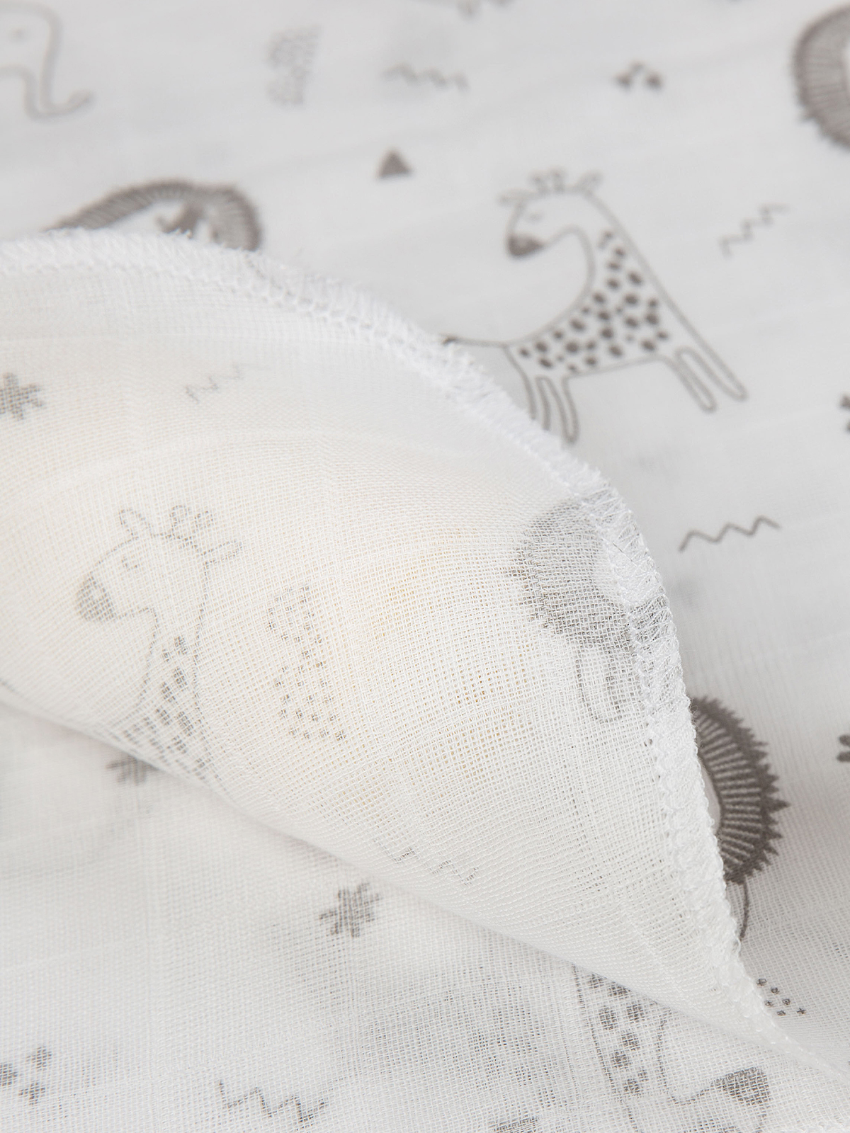 Пелёнка inlovery муслин 130x90 см 2 шт. - фото 26