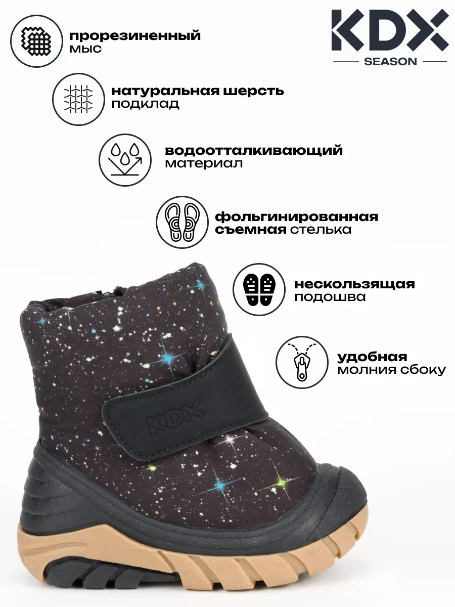 Дутики KDX FL-27 black - фото 3