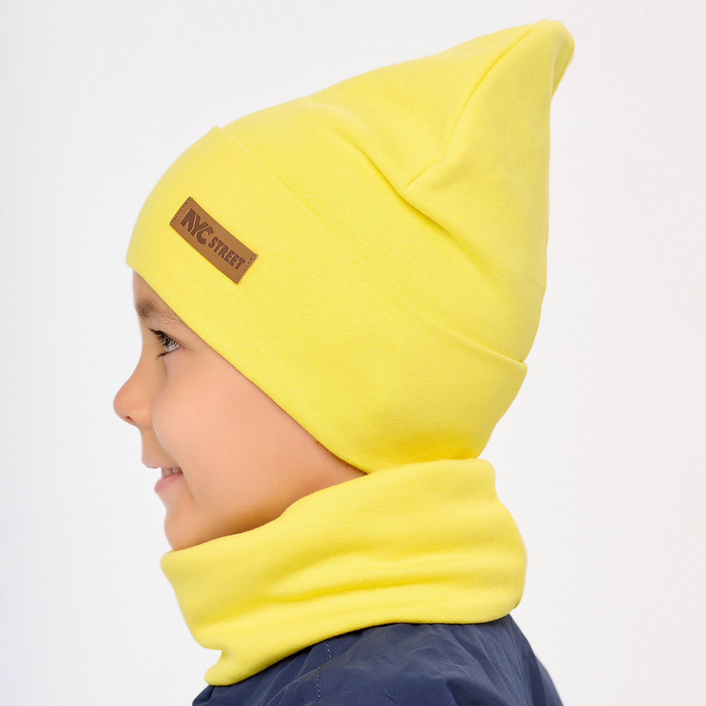 Шапка и снуд KUBRIO NYC-H-38-SPRotvB-yellow - фото 4