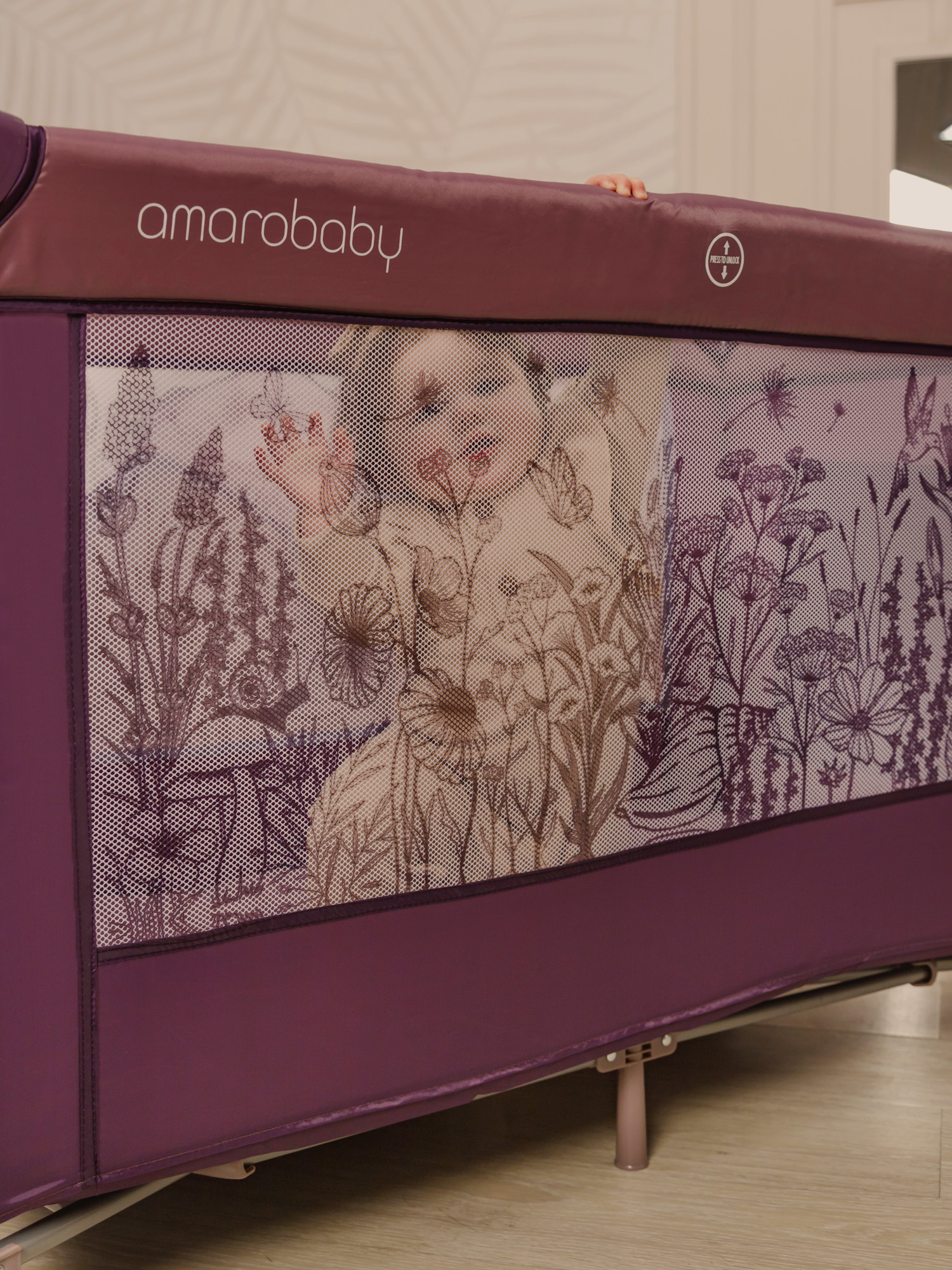 Манеж кровать Amarobaby Multiform Flowers AMARO-26MFL-F - фото 26