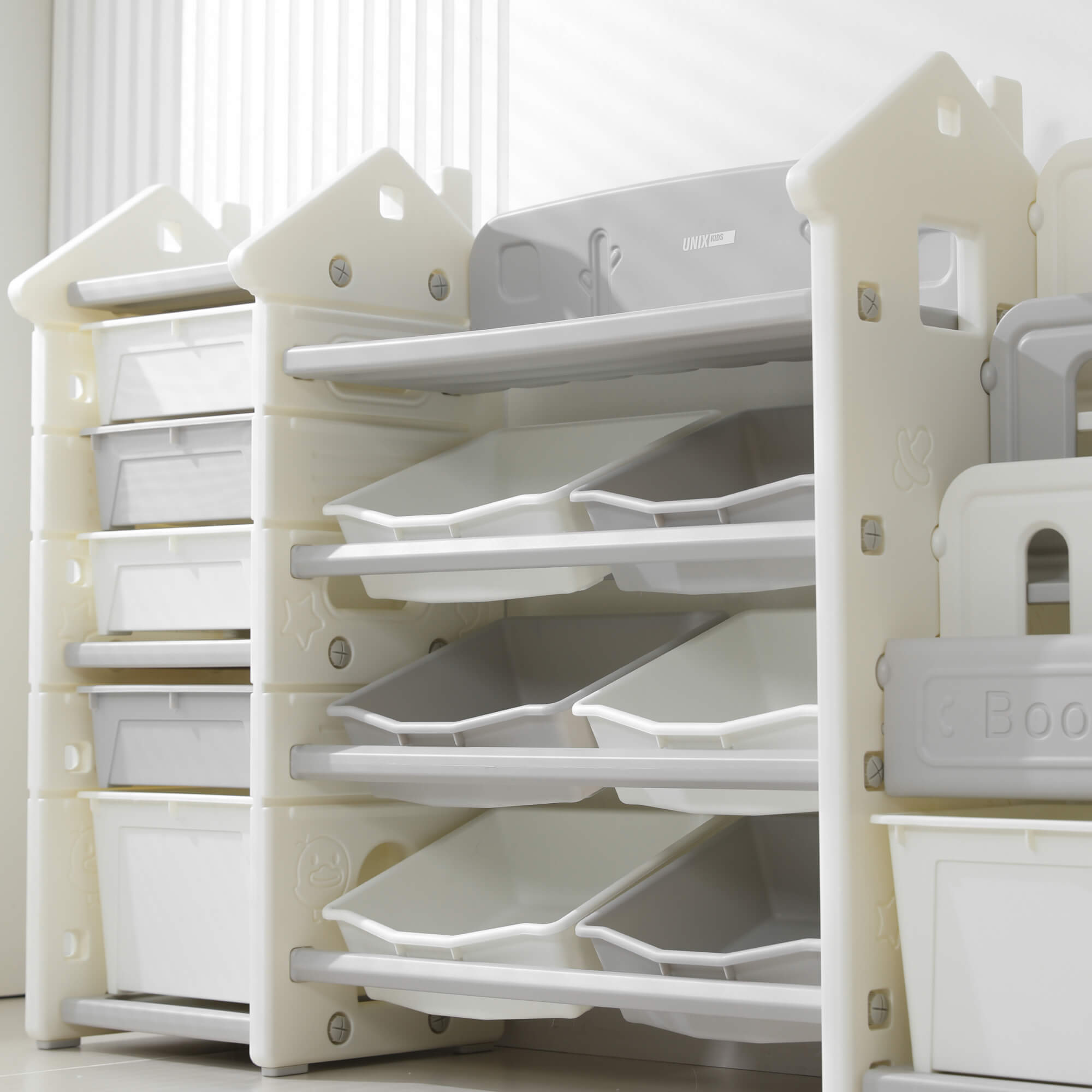 Стеллаж для игрушек и книг UNIX Kids Замок/Сastle - фото 24