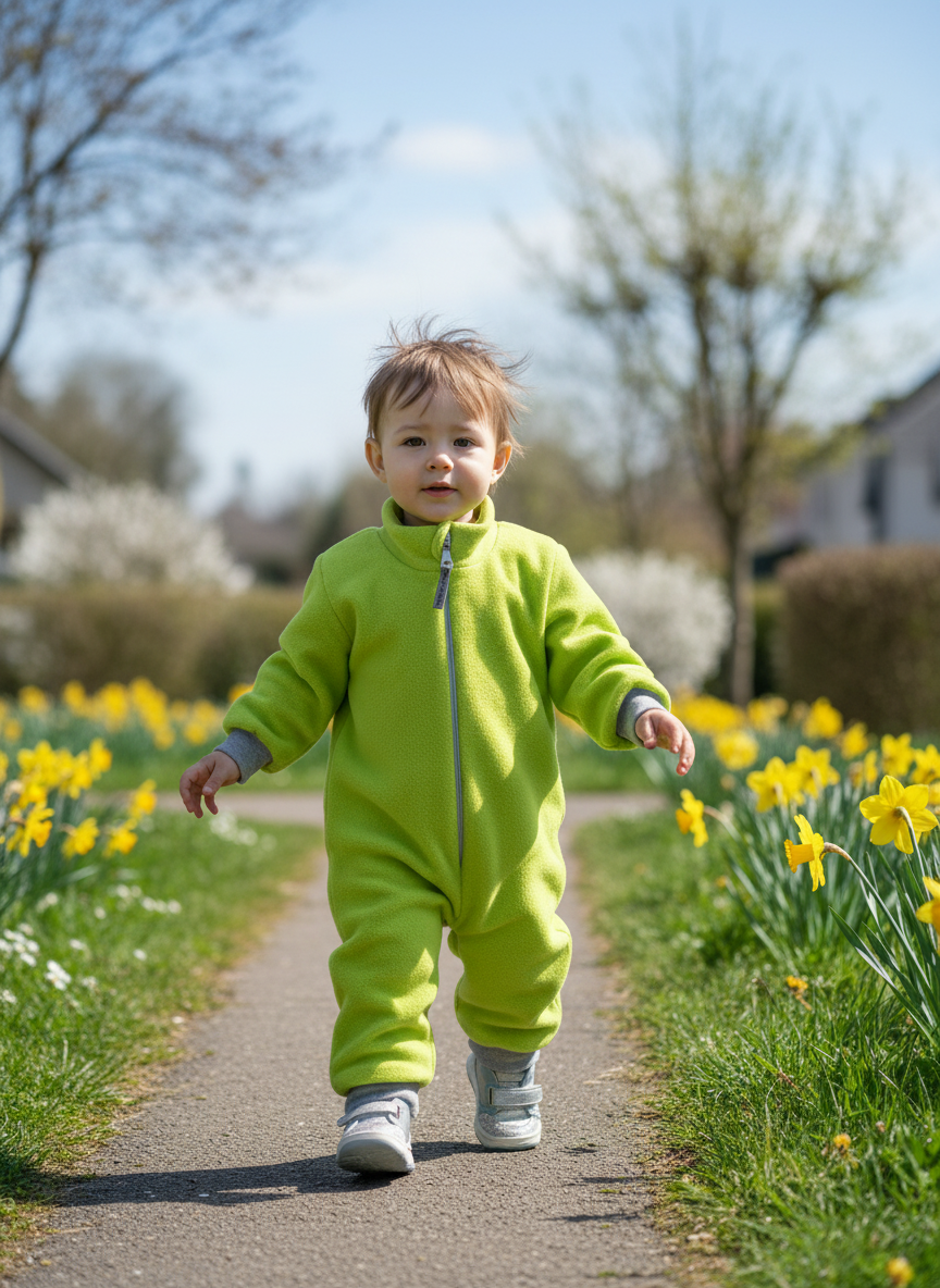 Комбинезон флисовый Утенок 279Дг(ш) салат - фото 2
