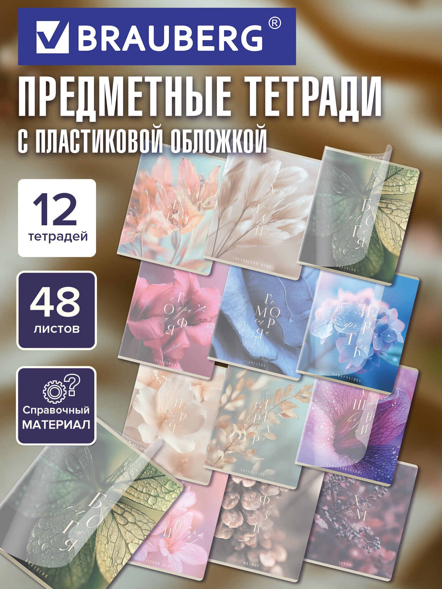 Тетрадь Brauberg 48 лист. 12 шт. - фото 1