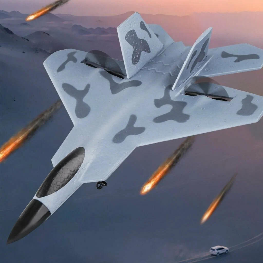 Самолет РУ Zhorya Raptor Fighter камуфляжный - фото 13