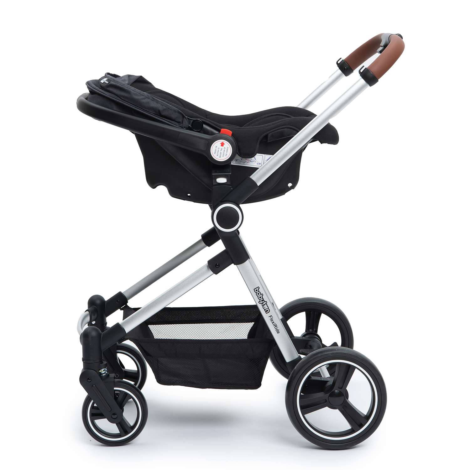 Коляска 3в1 Babyton Flexi Ride Black-Grey - фото 16