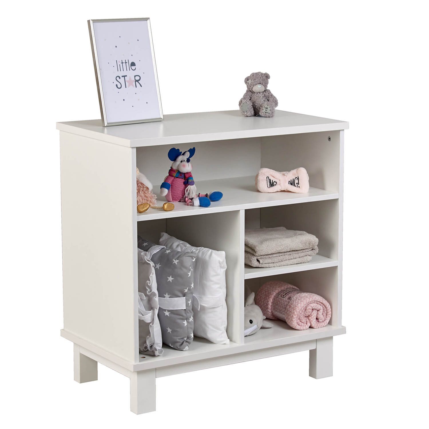 Комод для игрушек и книг Polini kids Белый - фото 8