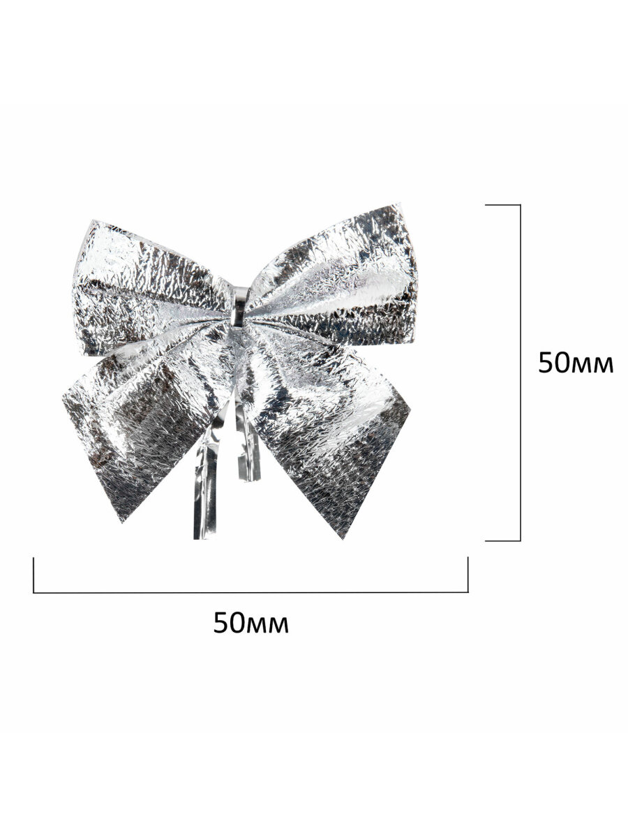 Елочные игрушки Золотая сказка новогоднее украшение набор 24 штуки Бантики - фото 6