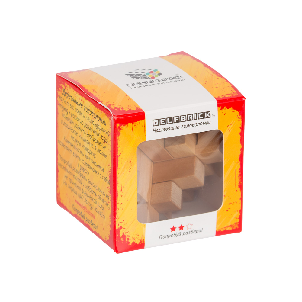 Головоломка DELFBRICK деревянная «15 связок‎» 15 элементов DLS-03 - фото 2