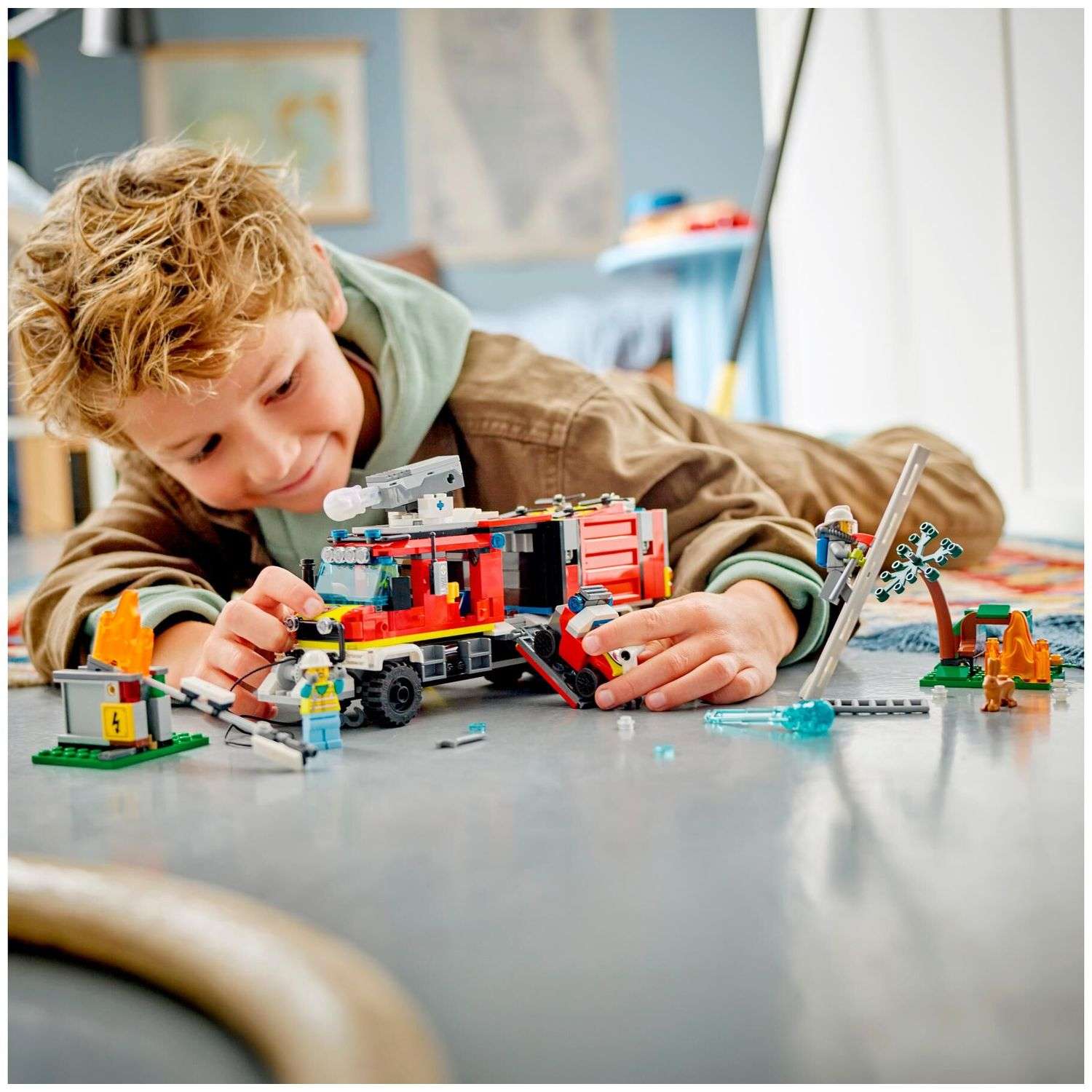 Конструктор LEGO City Машина пожарная блочный - фото 13
