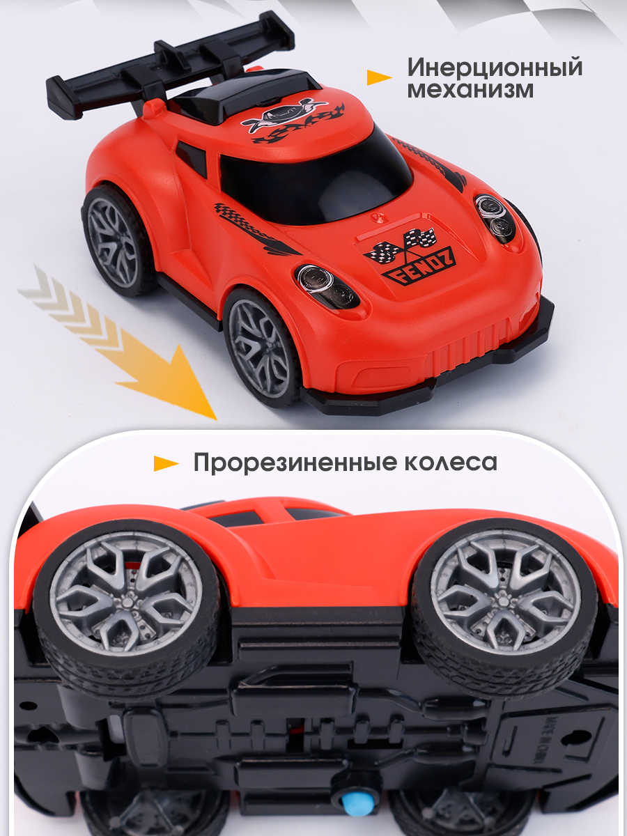 Автомобиль TIPTOPOLIS красный гоночный LP201853421 - фото 3