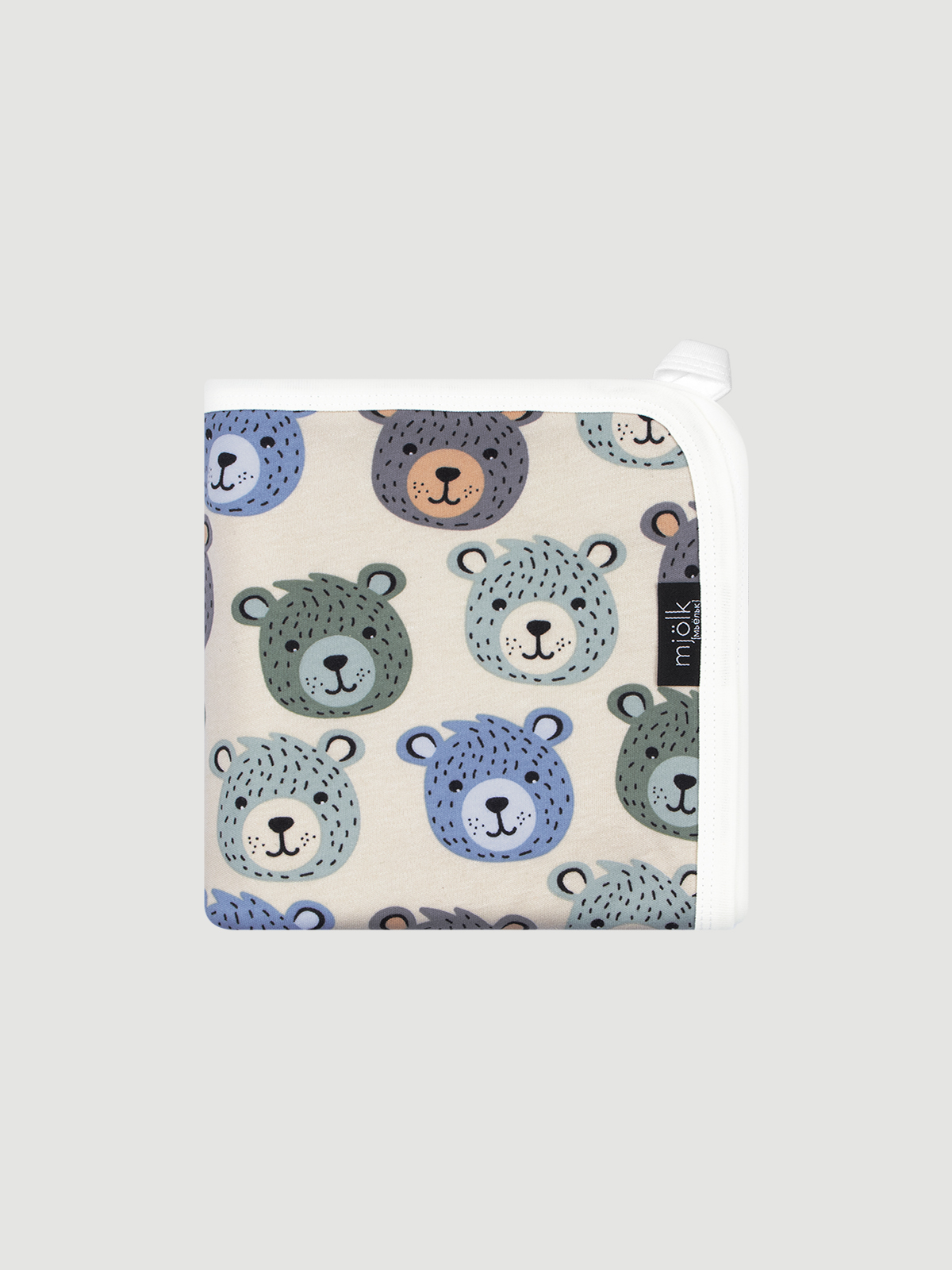 Плед Mjolk Grizzly Bears 85 x 120 см хлопок - фото 1