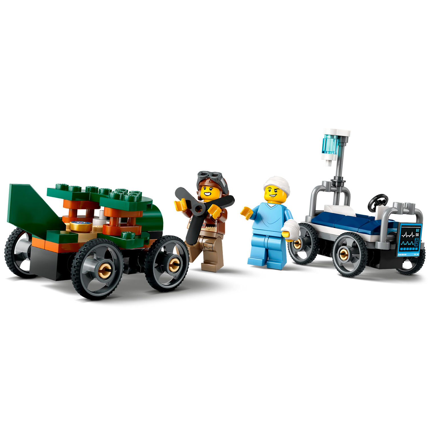 Конструктор LEGO City Самолет vs Больничная кровать блочный - фото 2