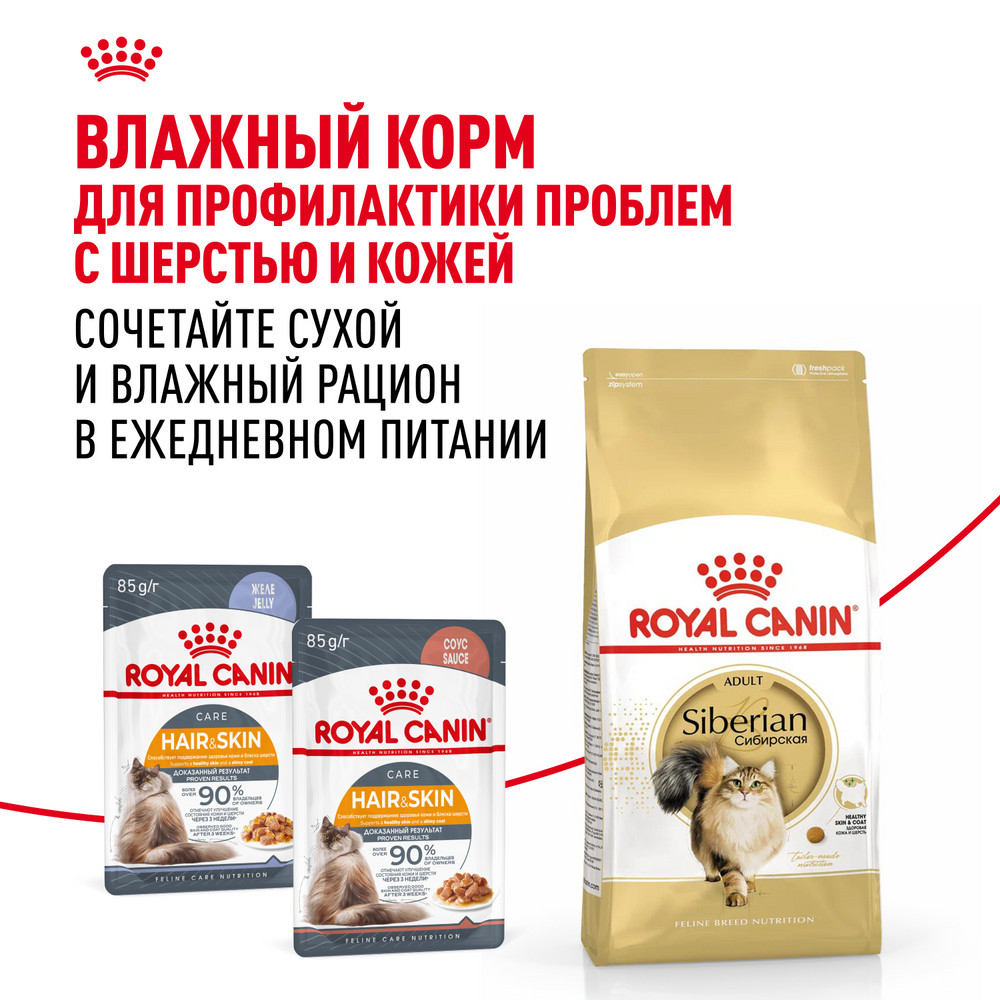 Корм сухой для кошек ROYAL CANIN Siberian 2кг сибирских пород - фото 9