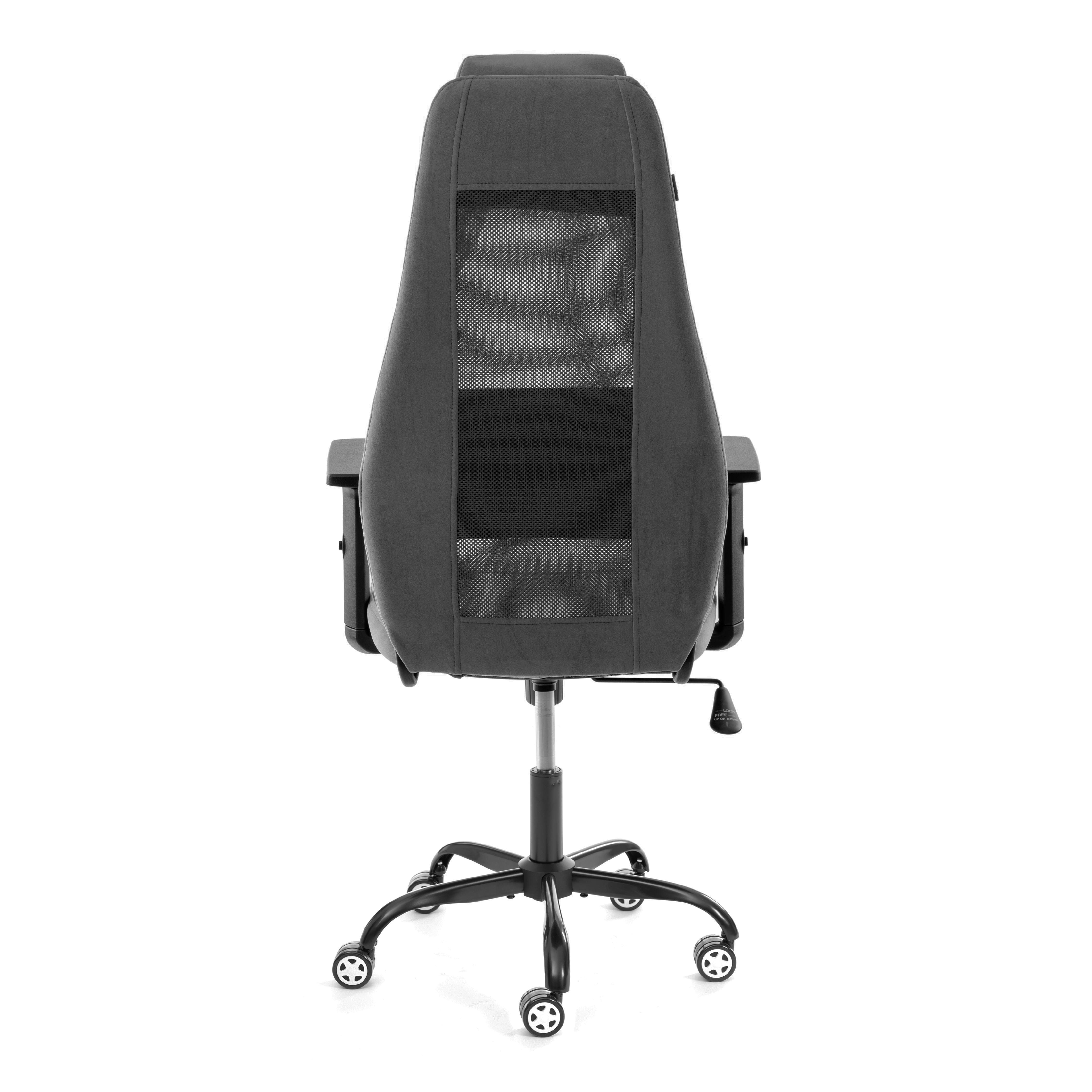 Компьютерное кресло TETCHAIR флок/ткань серый - фото 4