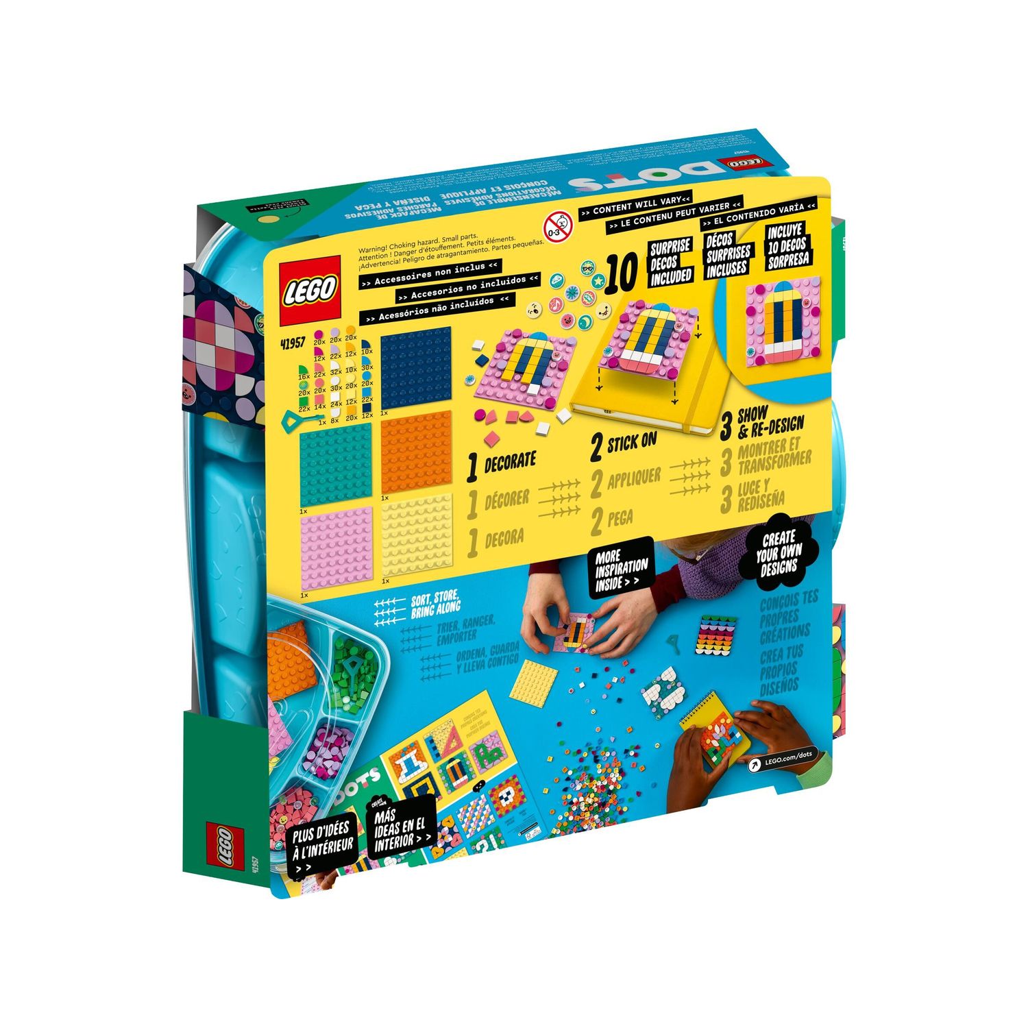 Конструктор LEGO DOTS Пластины и дотсы блочный - фото 7