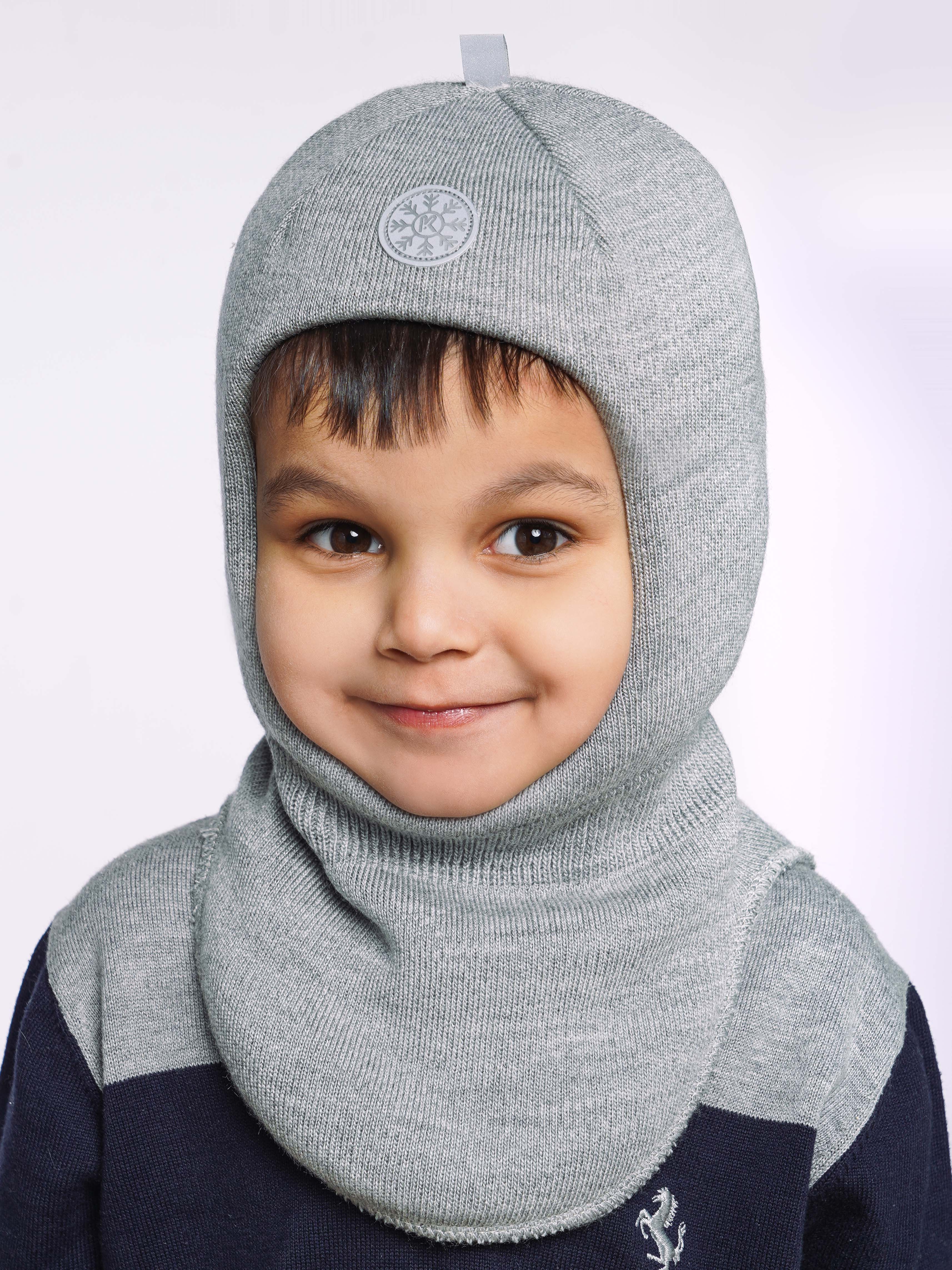 Шапка-шлем ПриКиндер U-W_231499 Цвет: Светло-серый - фото 9