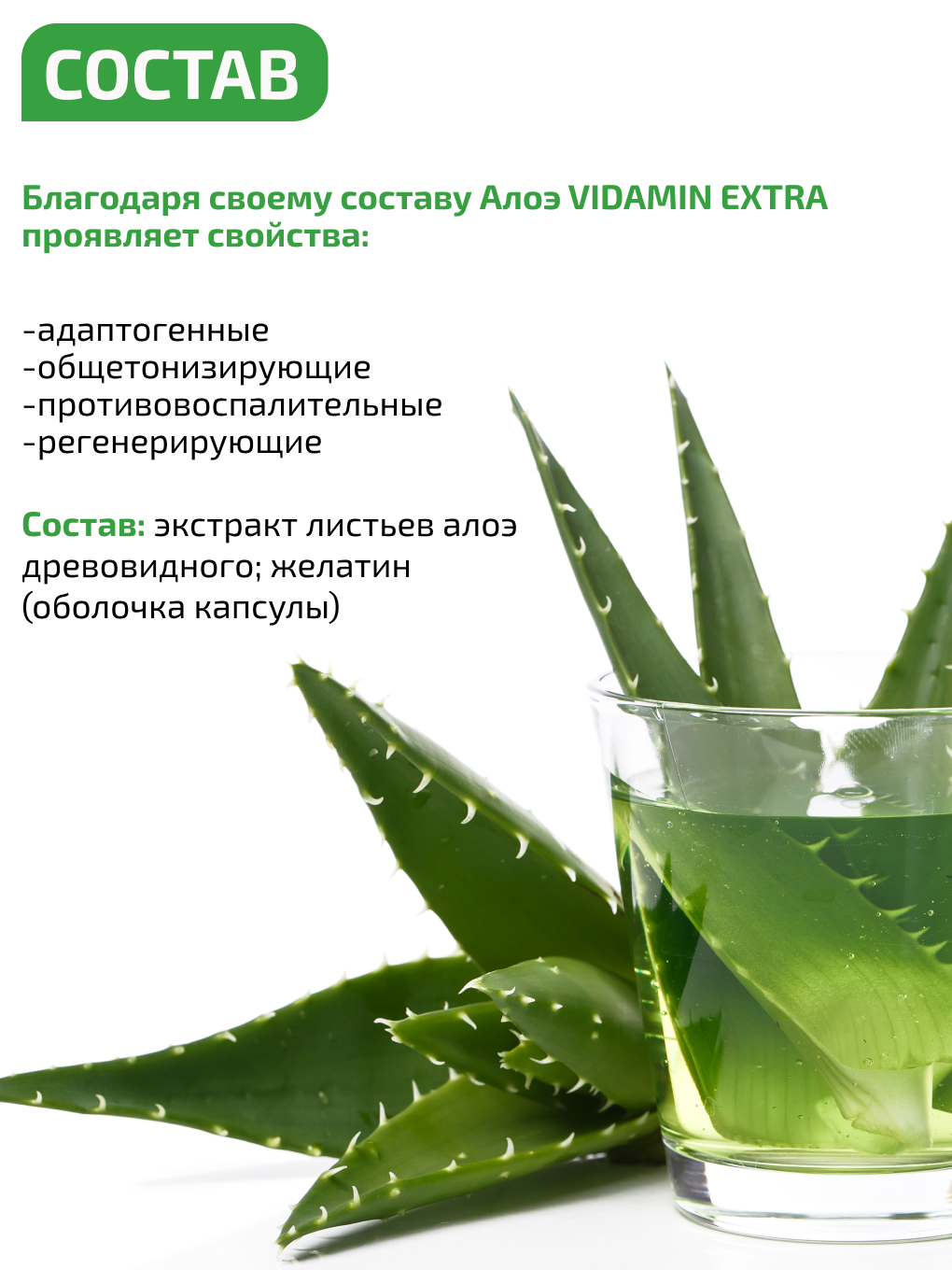 Алоэ вера слабительное VIDAMIN EXTRA 60 капсул - фото 6