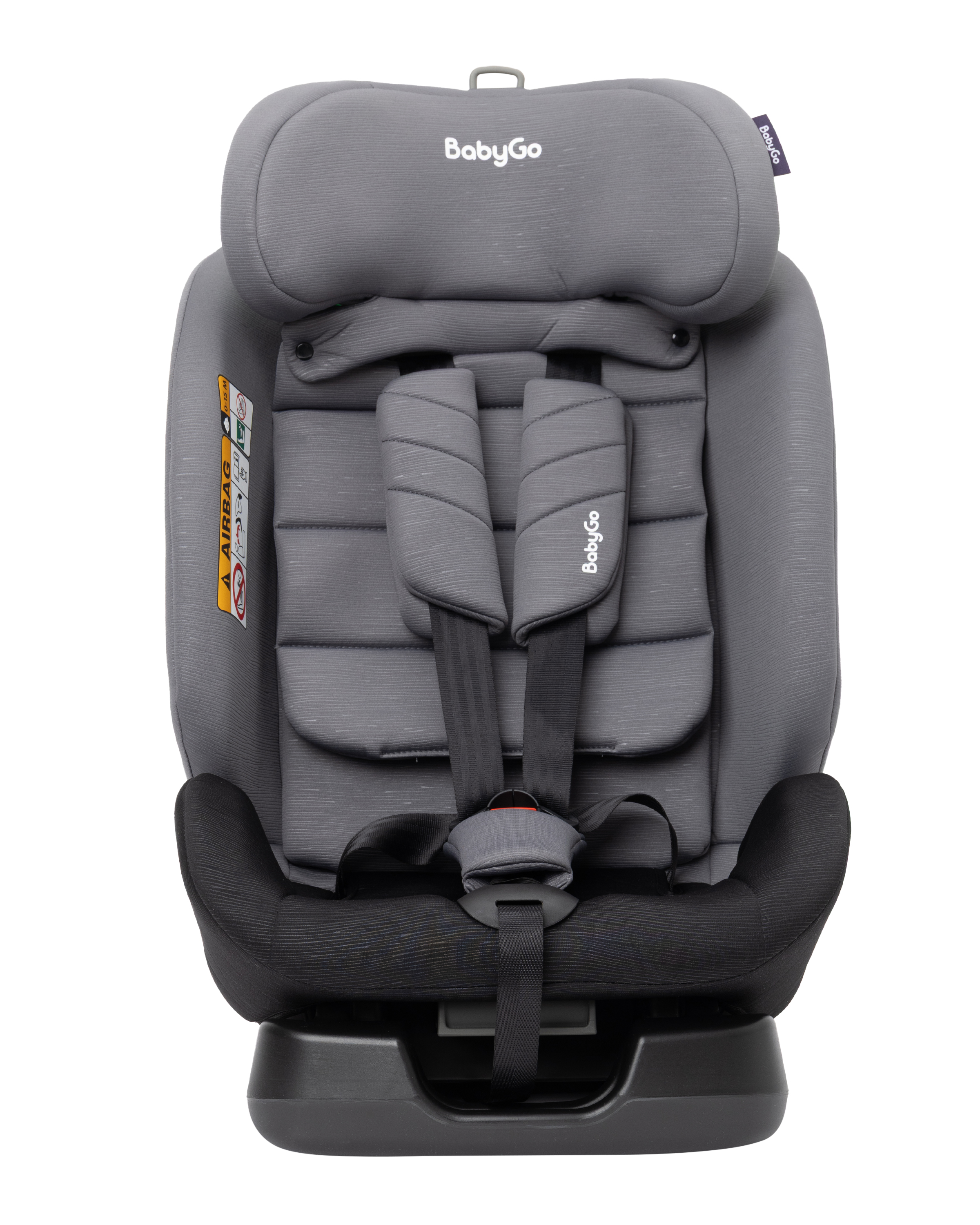 Автокресло BabyGo 4-Stage 0+/1/2/3 (0-36 кг) серый - фото 9